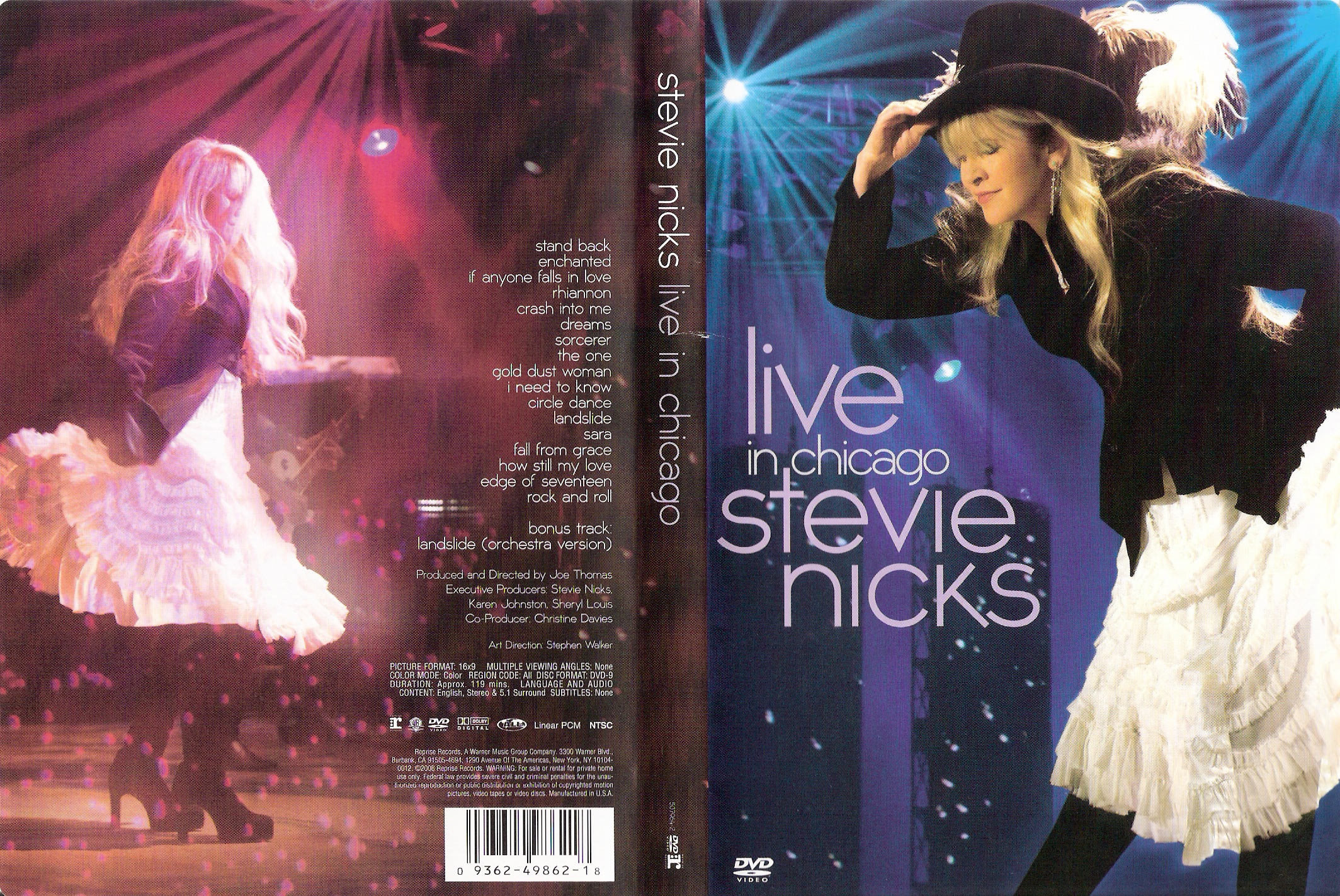 Jaquette DVD Stevie Nicks - Live in chicago