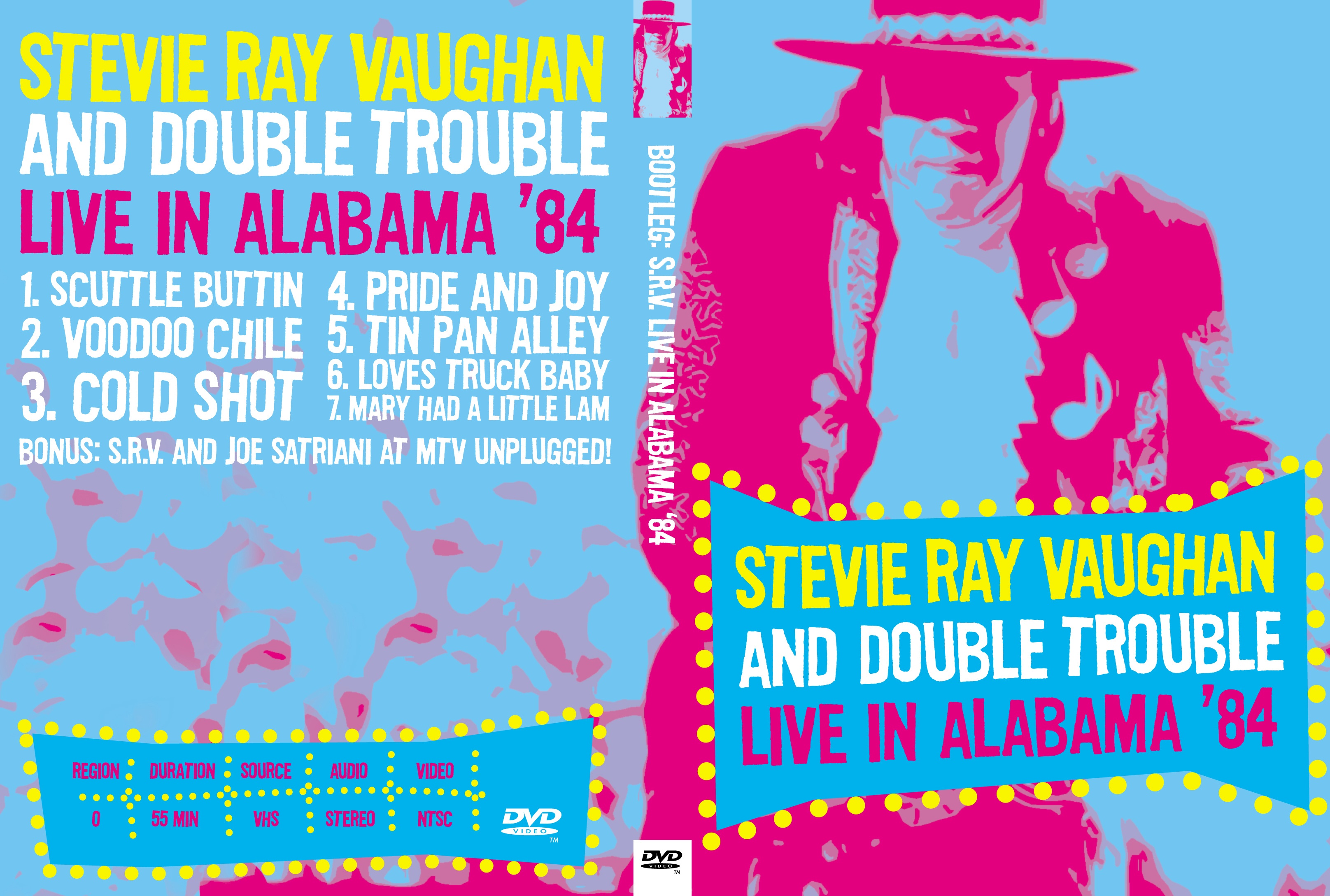Jaquette DVD Stevie Ray Vaughan and double trouble - Live in Alabama 1984