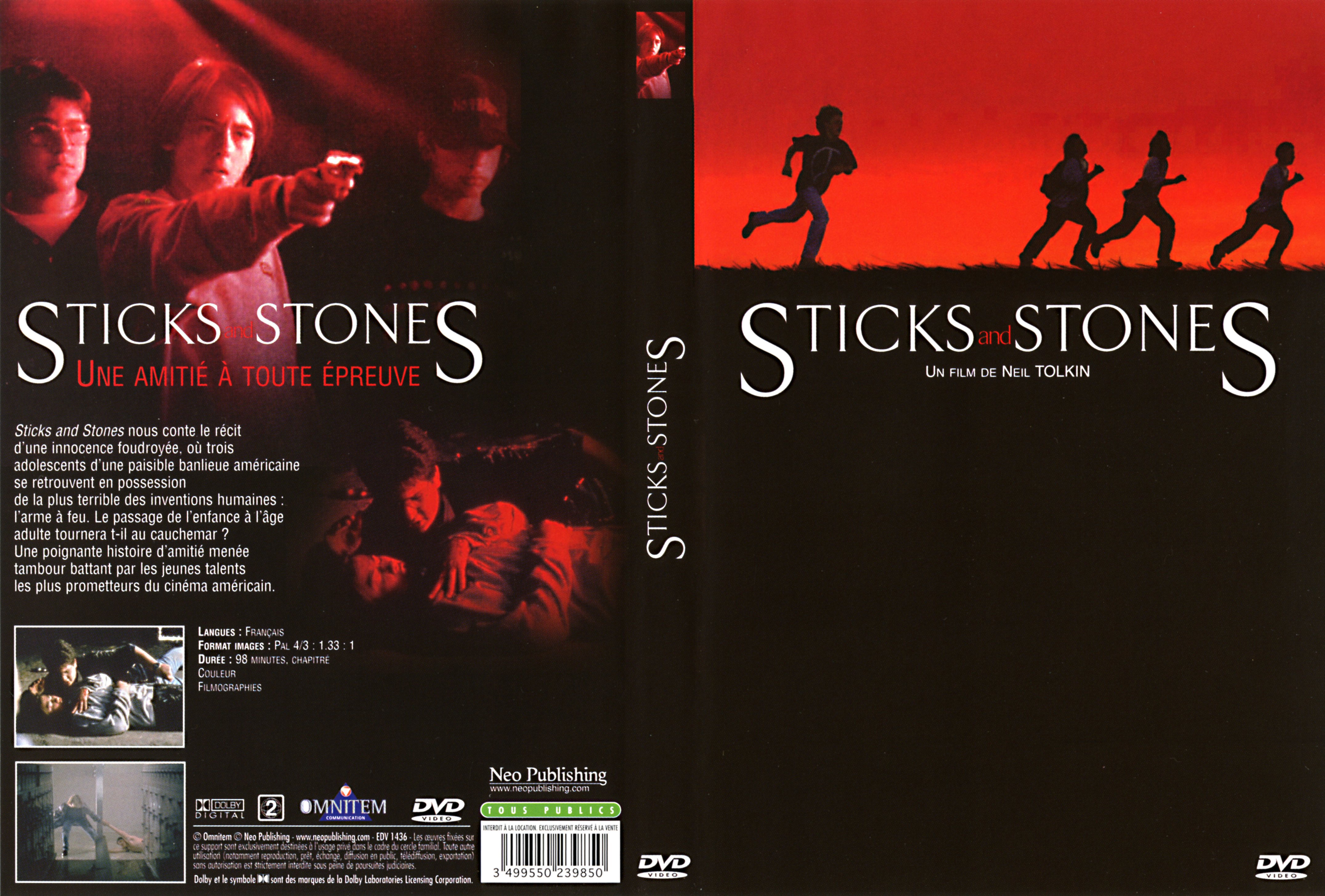 Jaquette DVD Sticks and stones