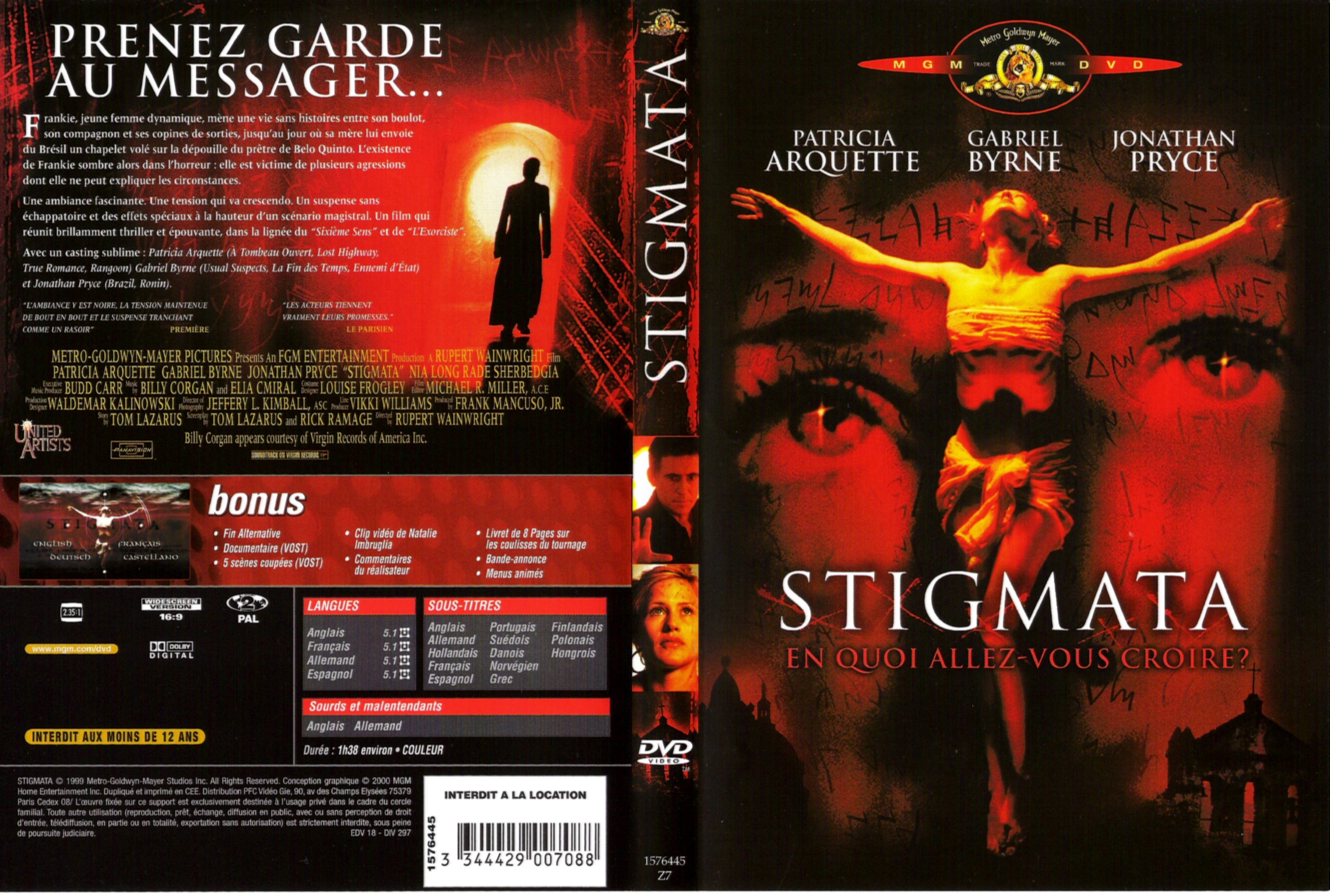 Jaquette DVD Stigmata