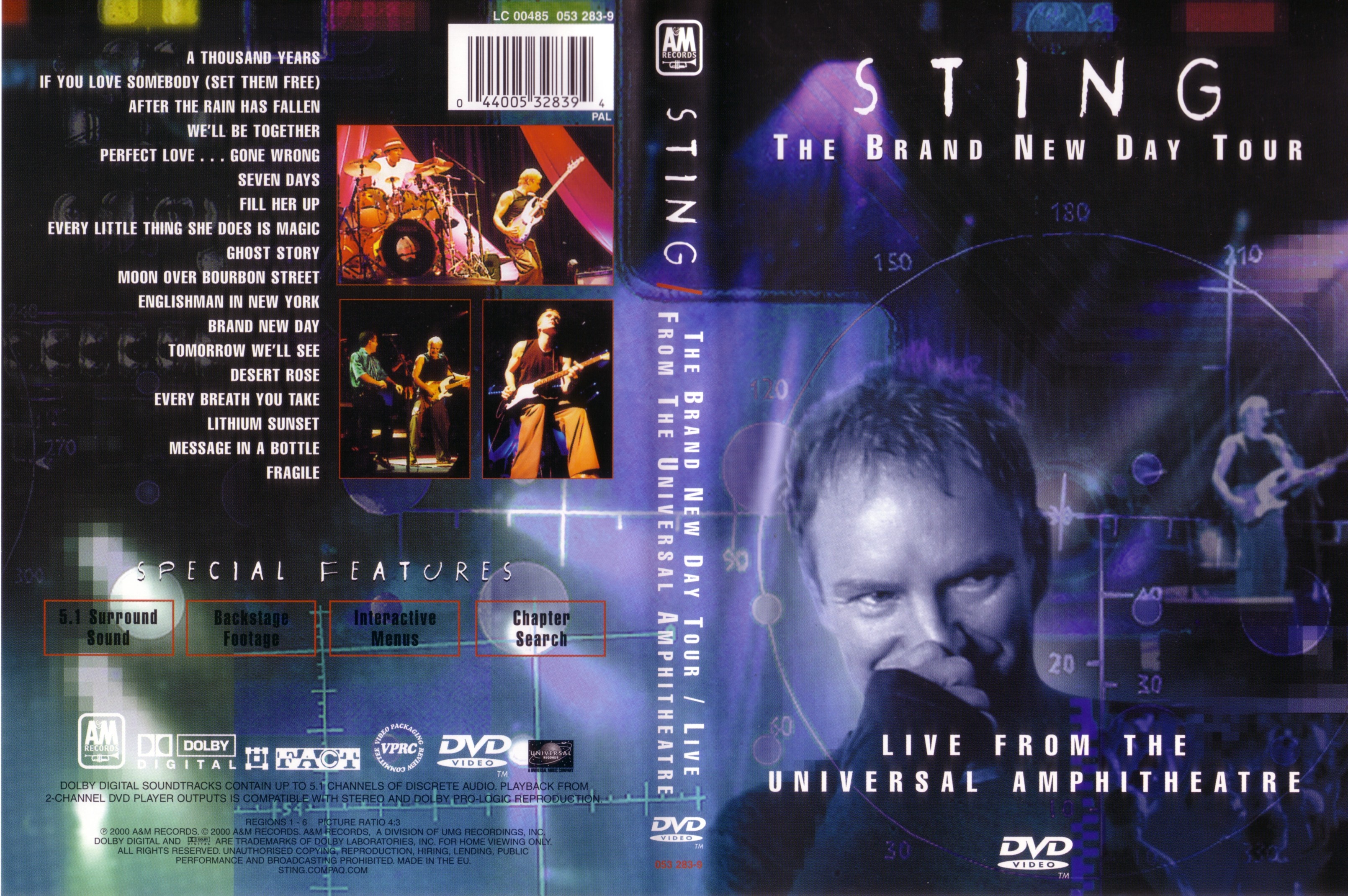 Jaquette DVD Sting - The brand new day tour