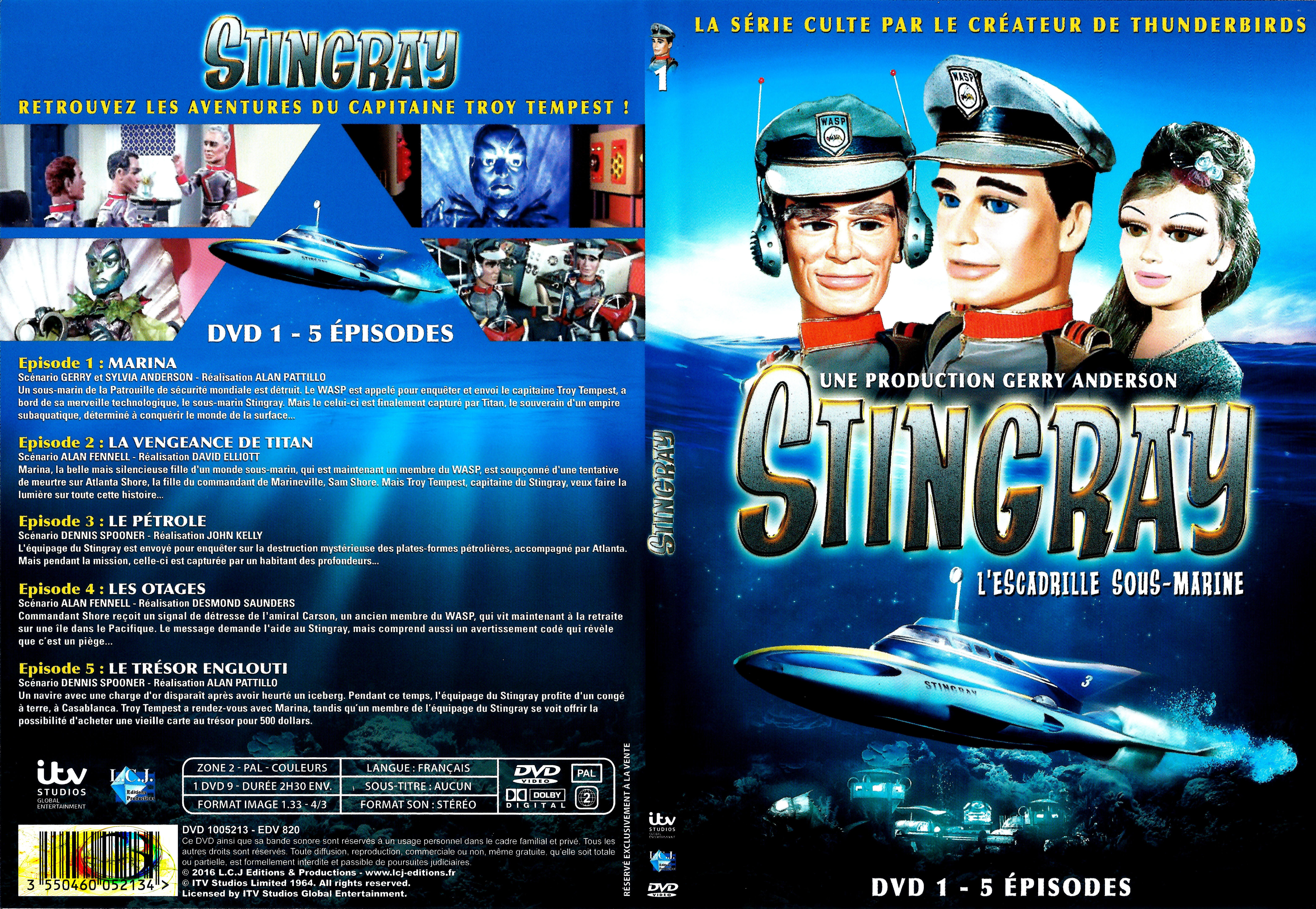 Jaquette DVD Stingray Saison 1 DVD 1