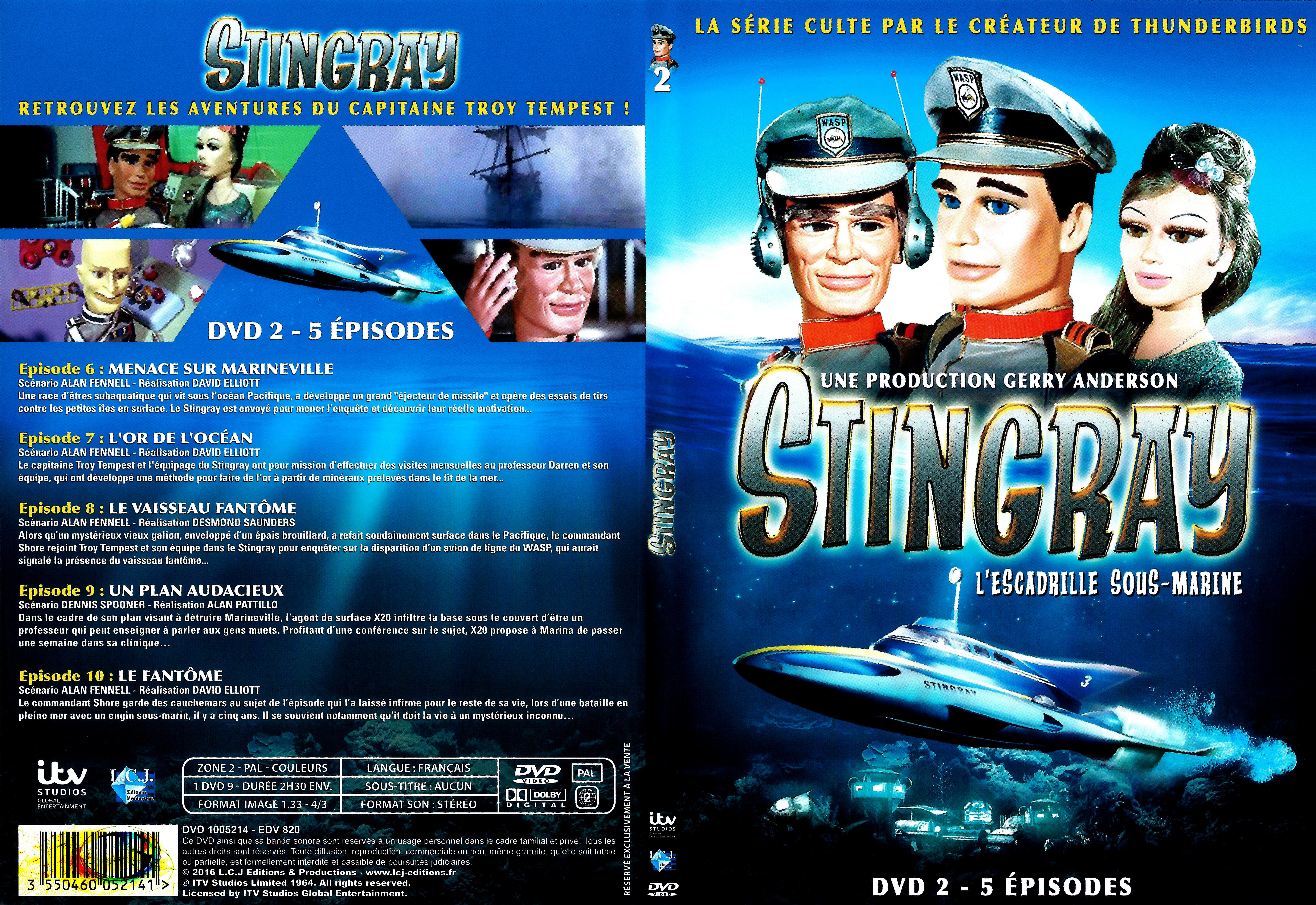 Jaquette DVD Stingray Saison 1 DVD 2