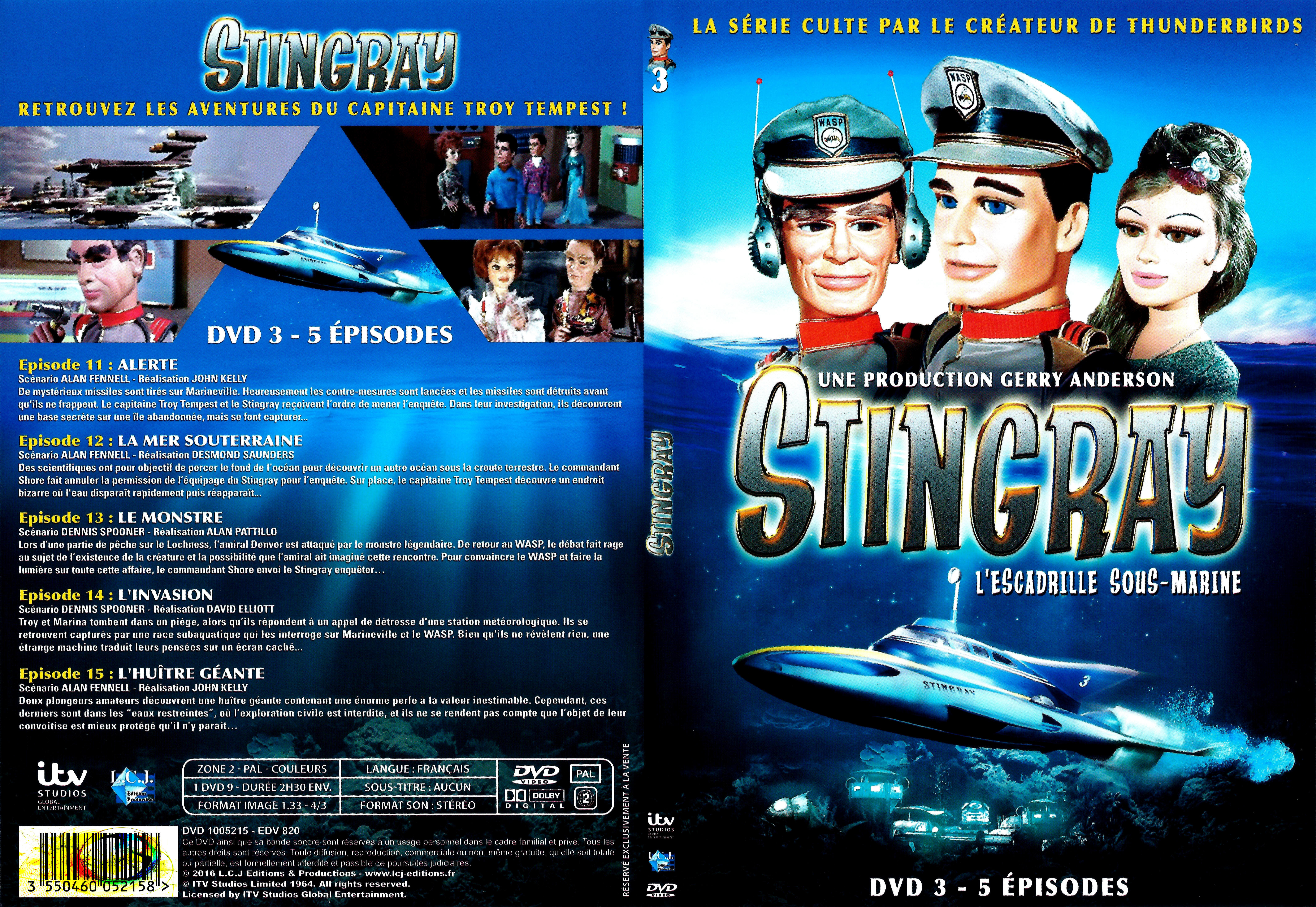 Jaquette DVD Stingray Saison 1 DVD 3