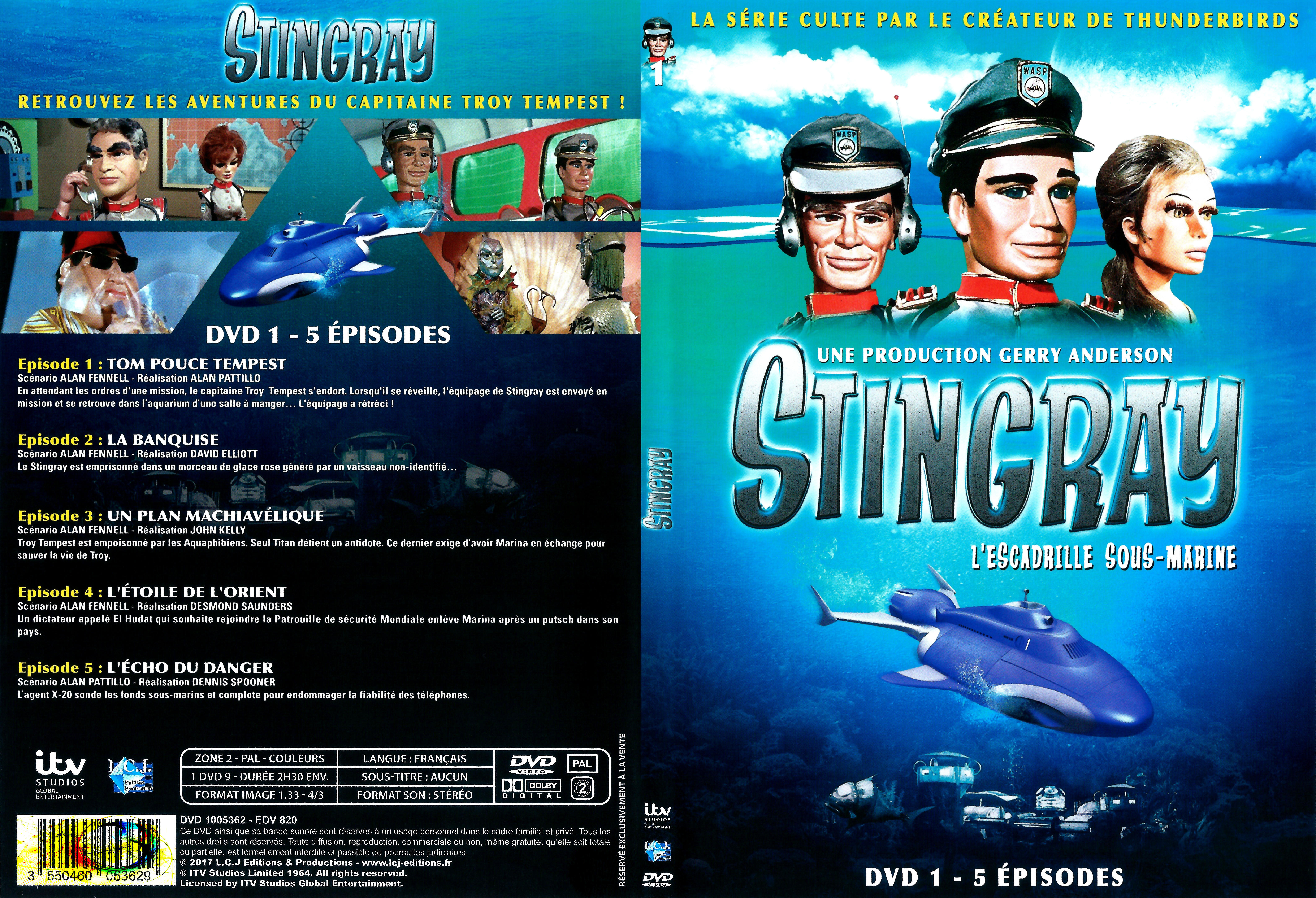 Jaquette DVD Stingray Saison 2 DVD 1