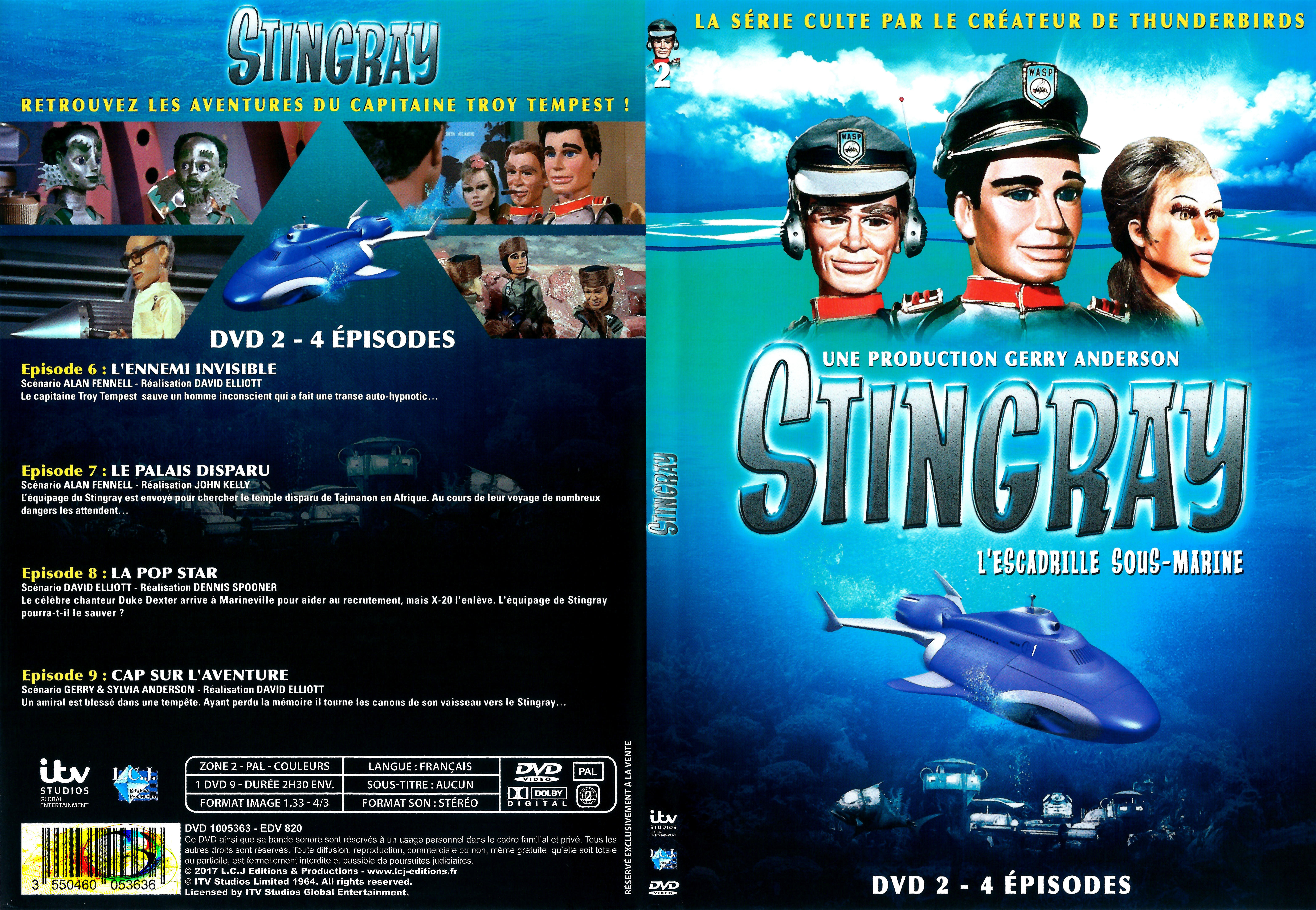 Jaquette DVD Stingray Saison 2 DVD 2