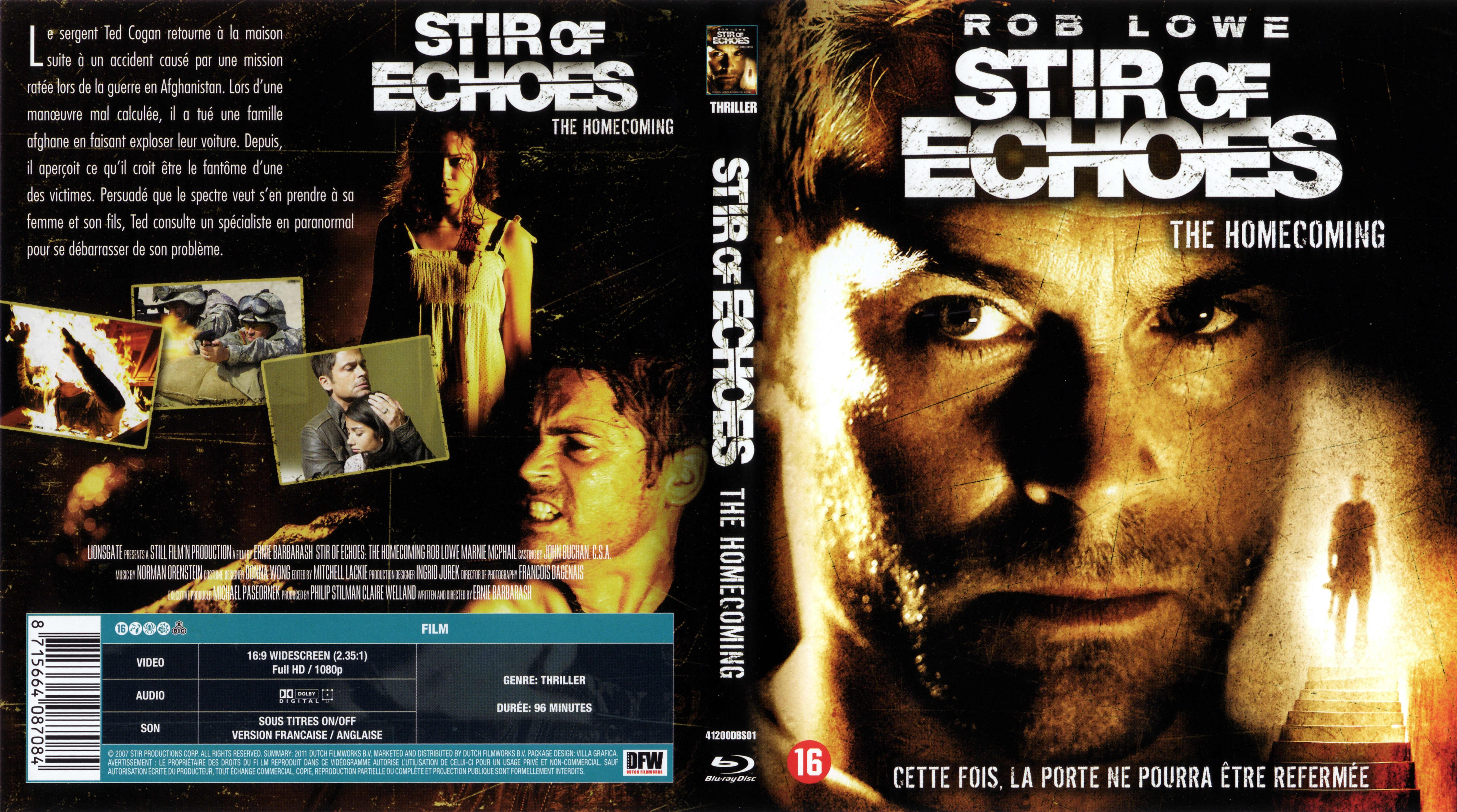 Jaquette DVD Stir Of Echoes - The home coming (BLU-RAY)
