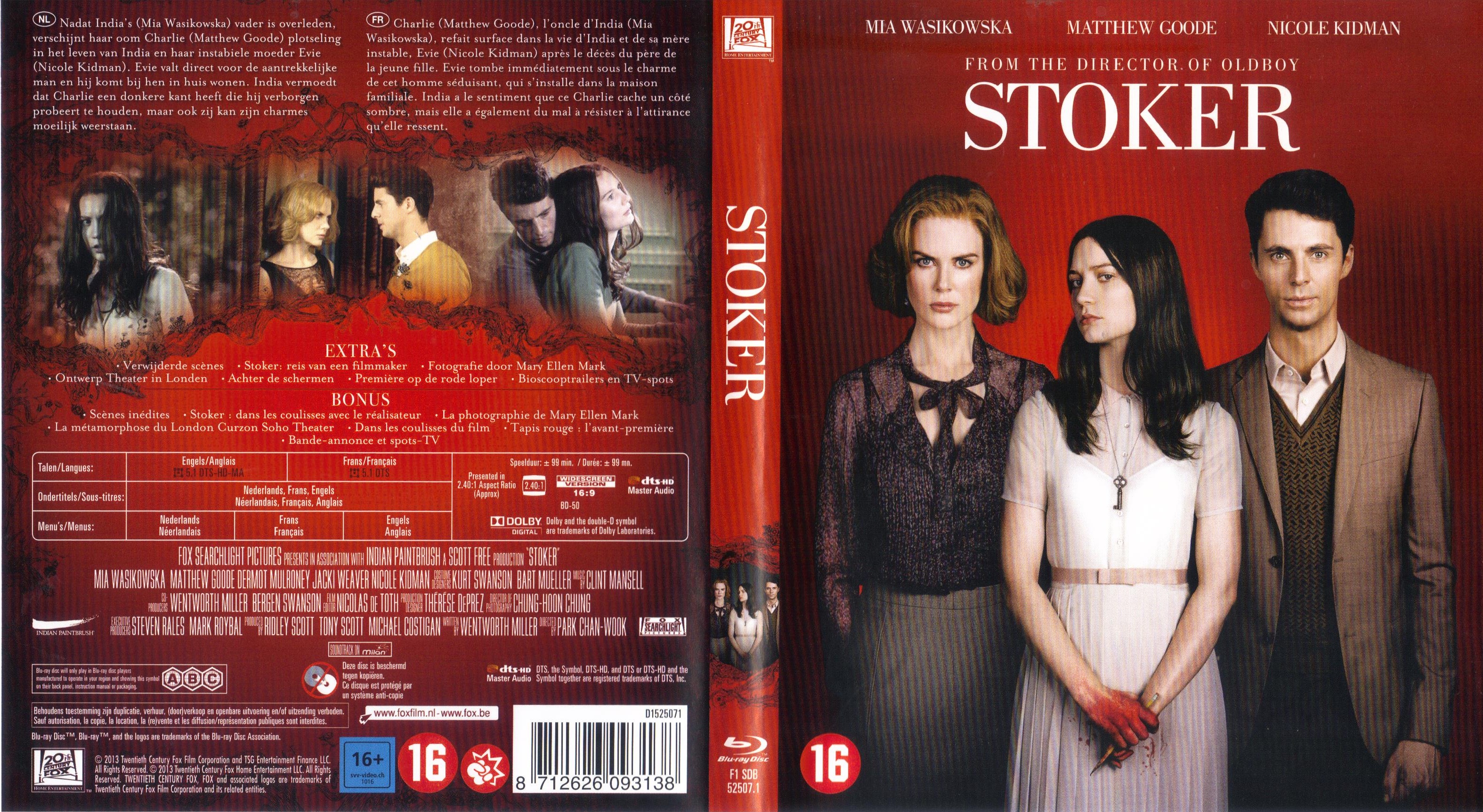 Jaquette DVD Stoker (BLU-RAY)