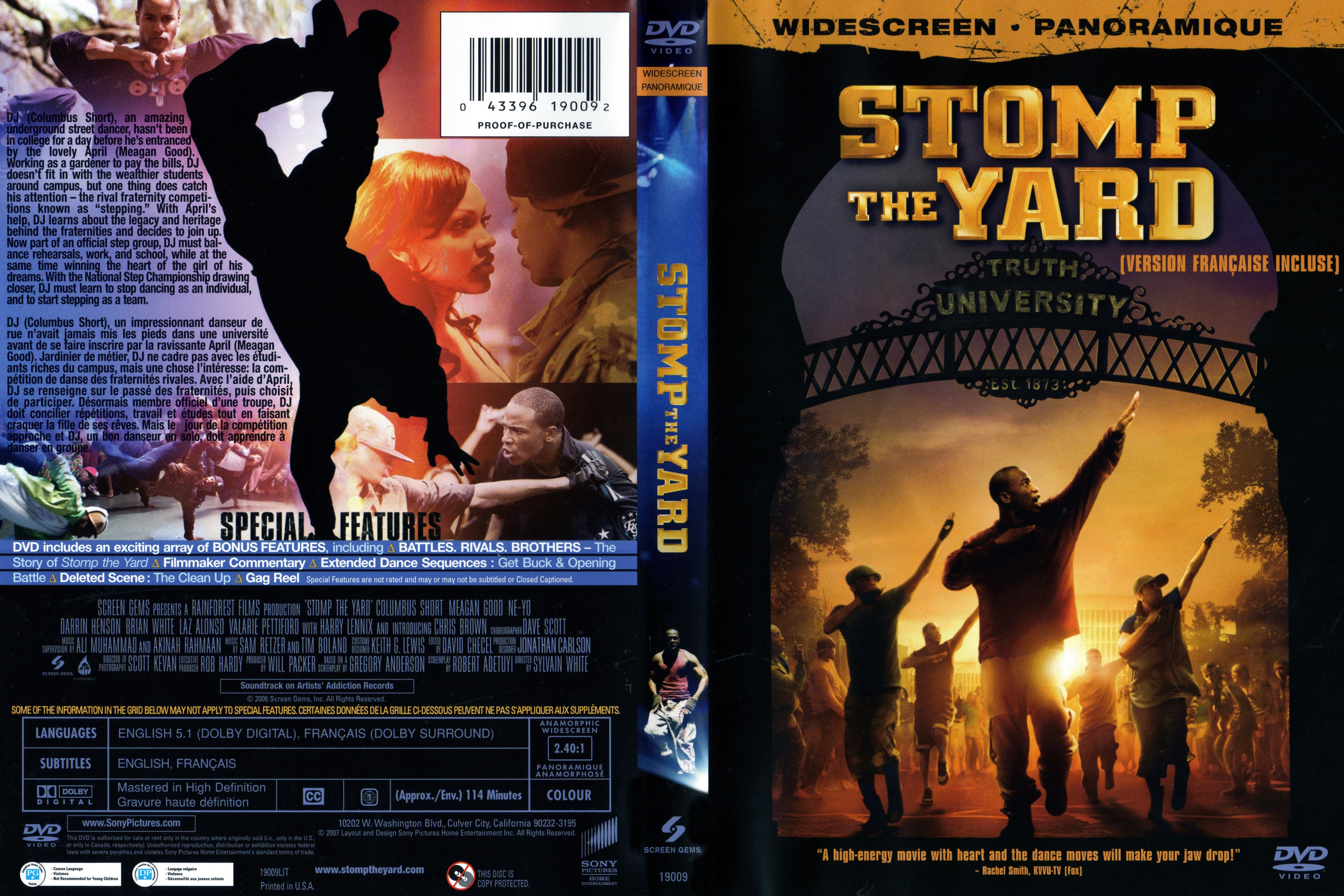 Jaquette DVD Stomp the yard