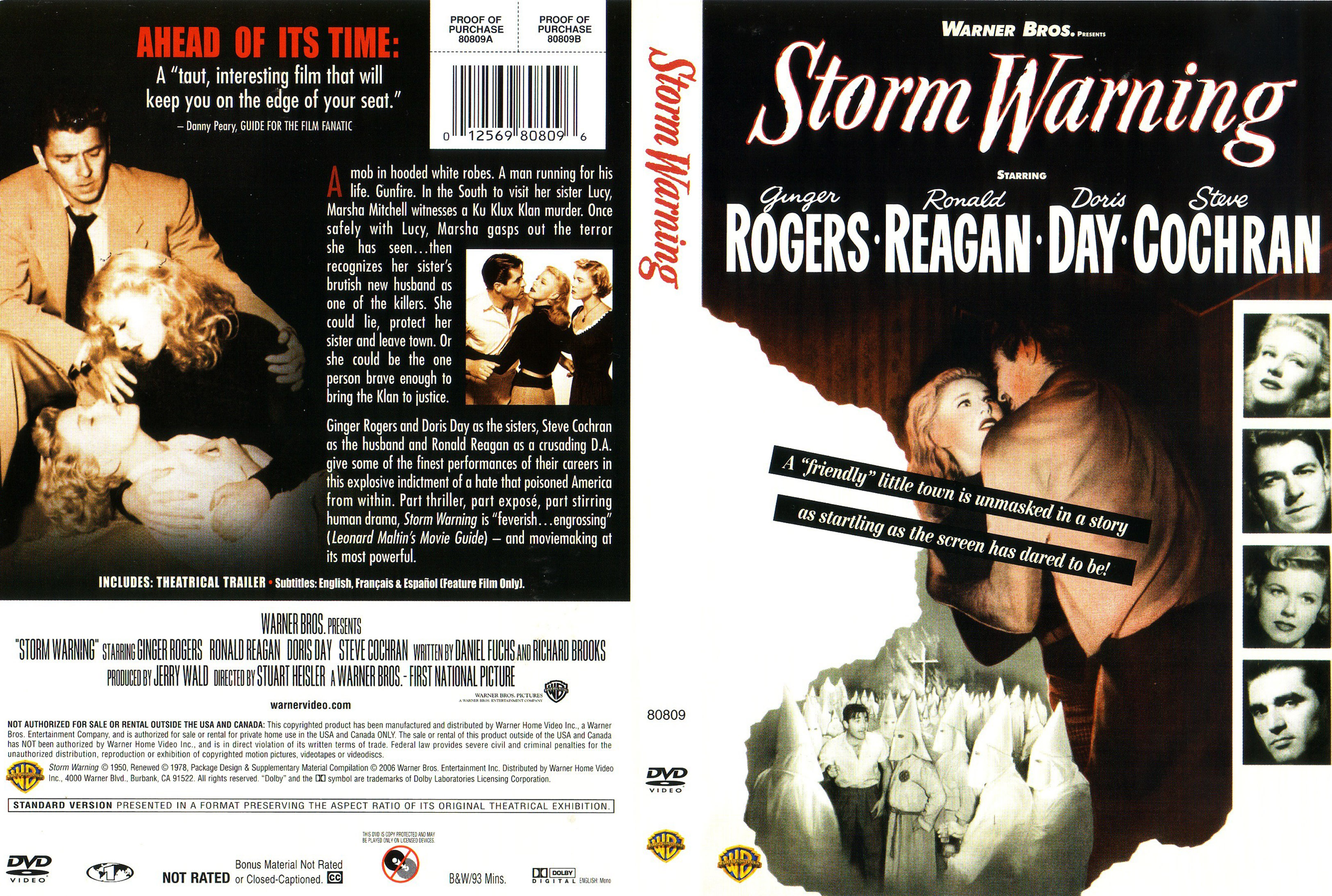 Jaquette DVD Storm warning Zone 1