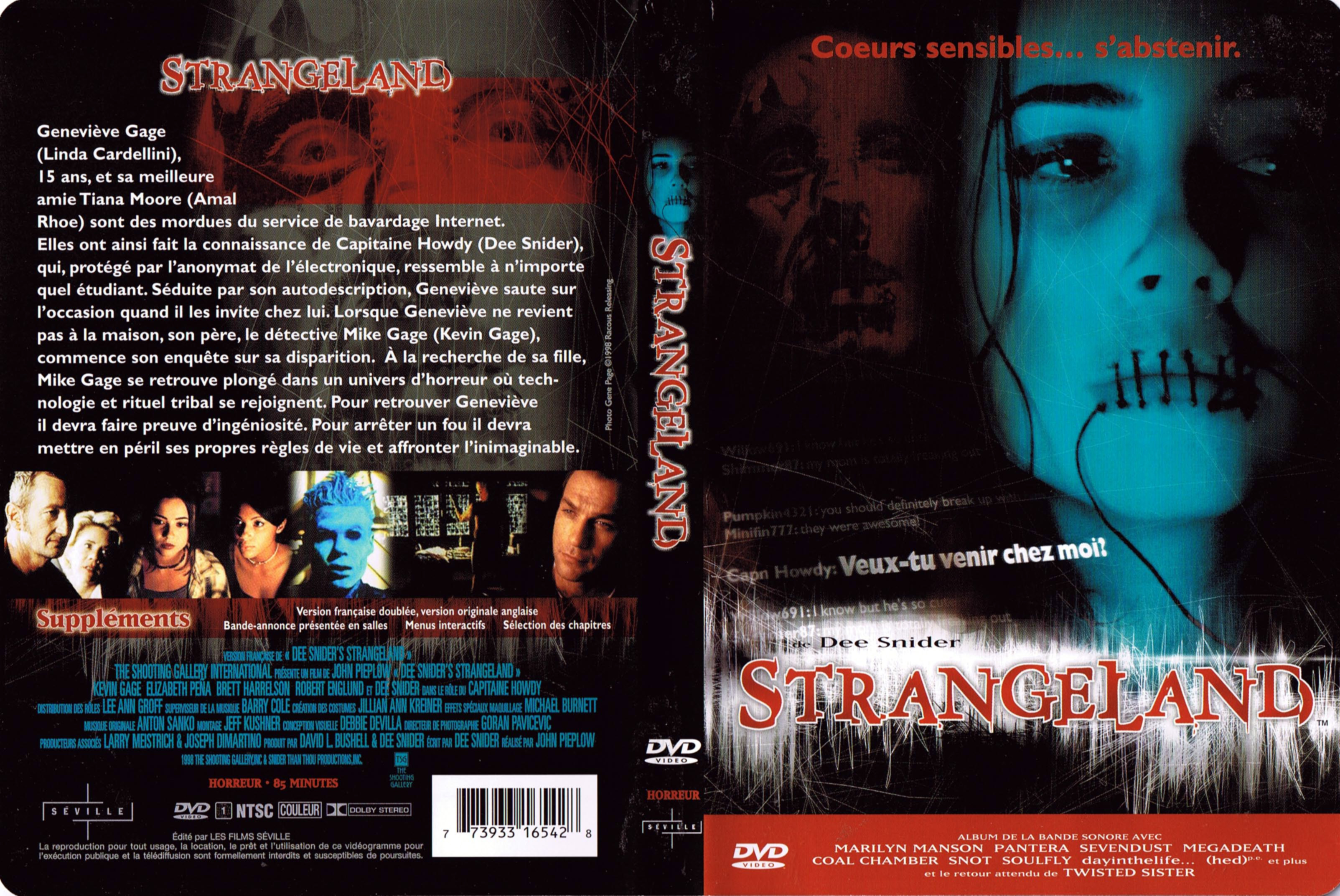 Jaquette DVD Strangeland (Canadienne)