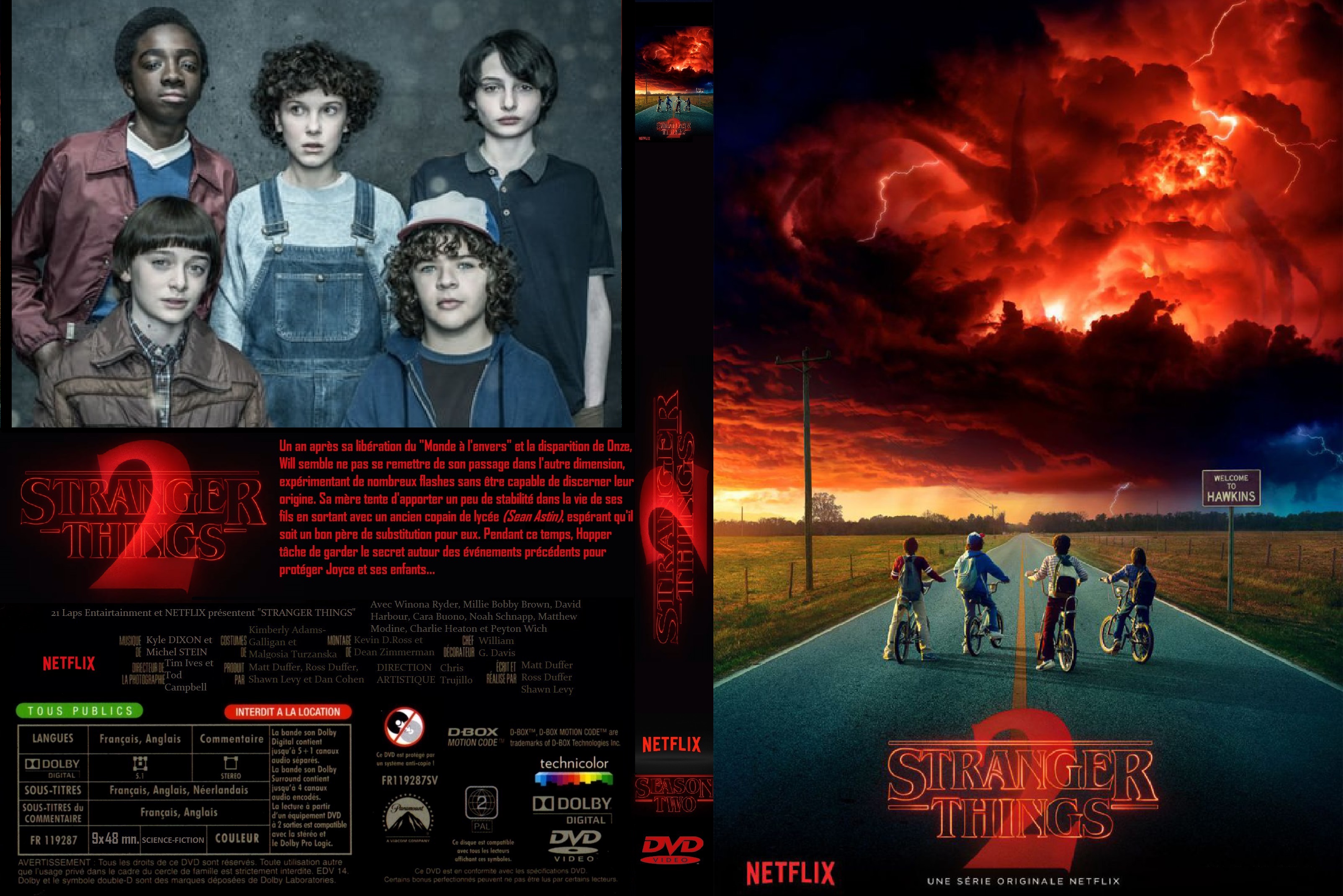 Jaquette DVD Stranger Things saison 2 custom v2