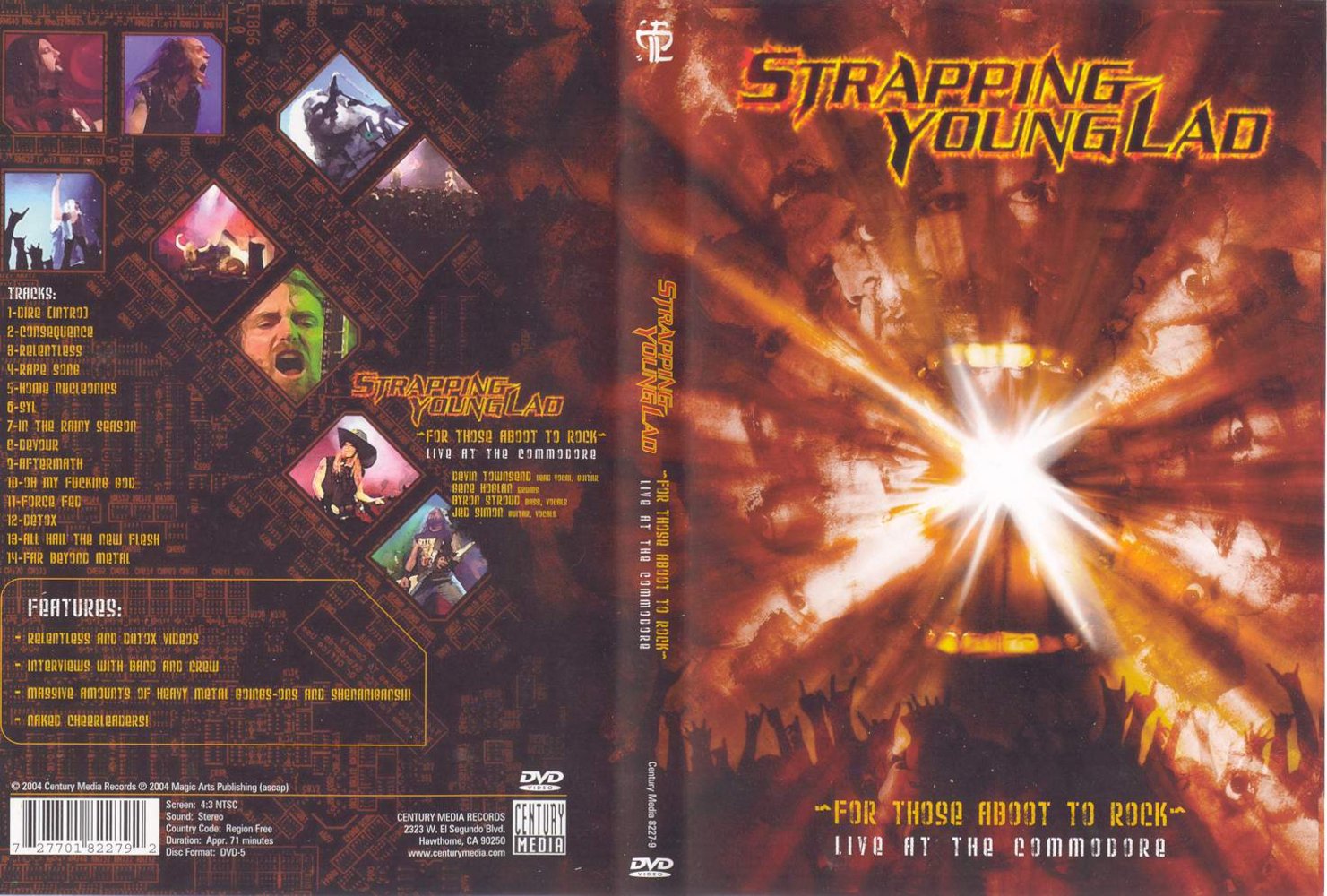 Jaquette DVD Strapping Young Lad for those aboot to rock