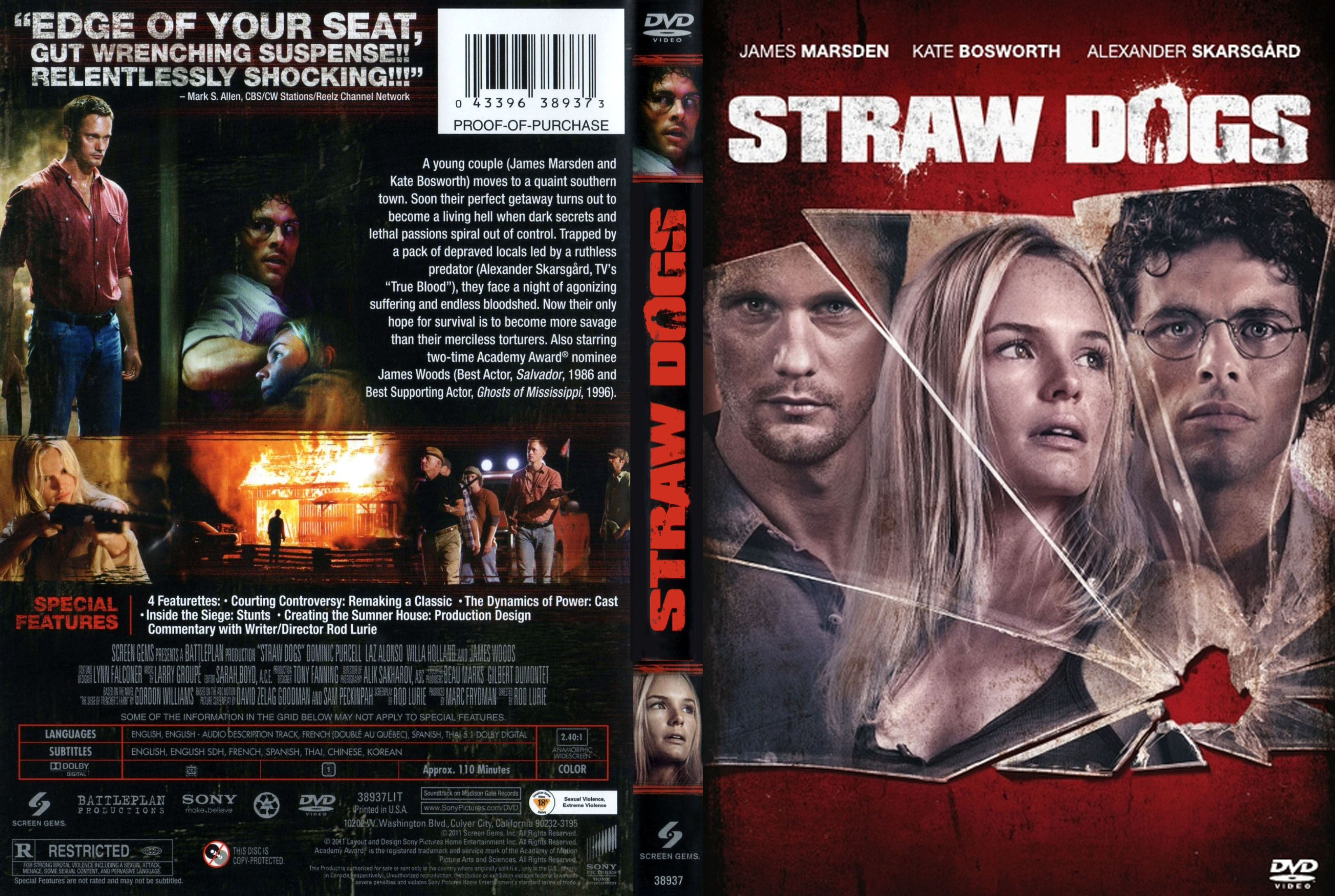 Jaquette DVD Straw Dogs (2011) Zone 1