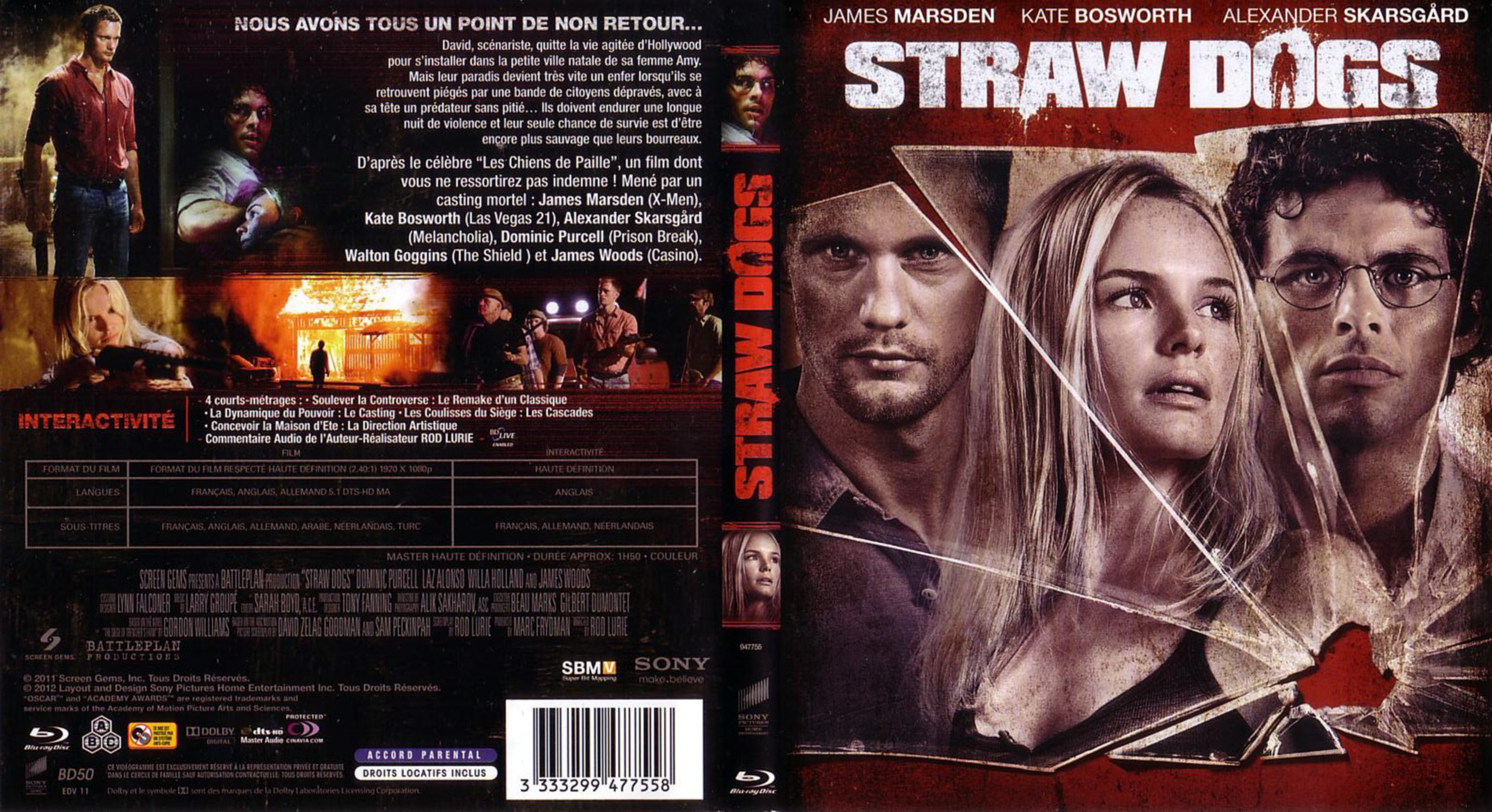 Jaquette DVD Straw Dogs (2011) (BLU-RAY)