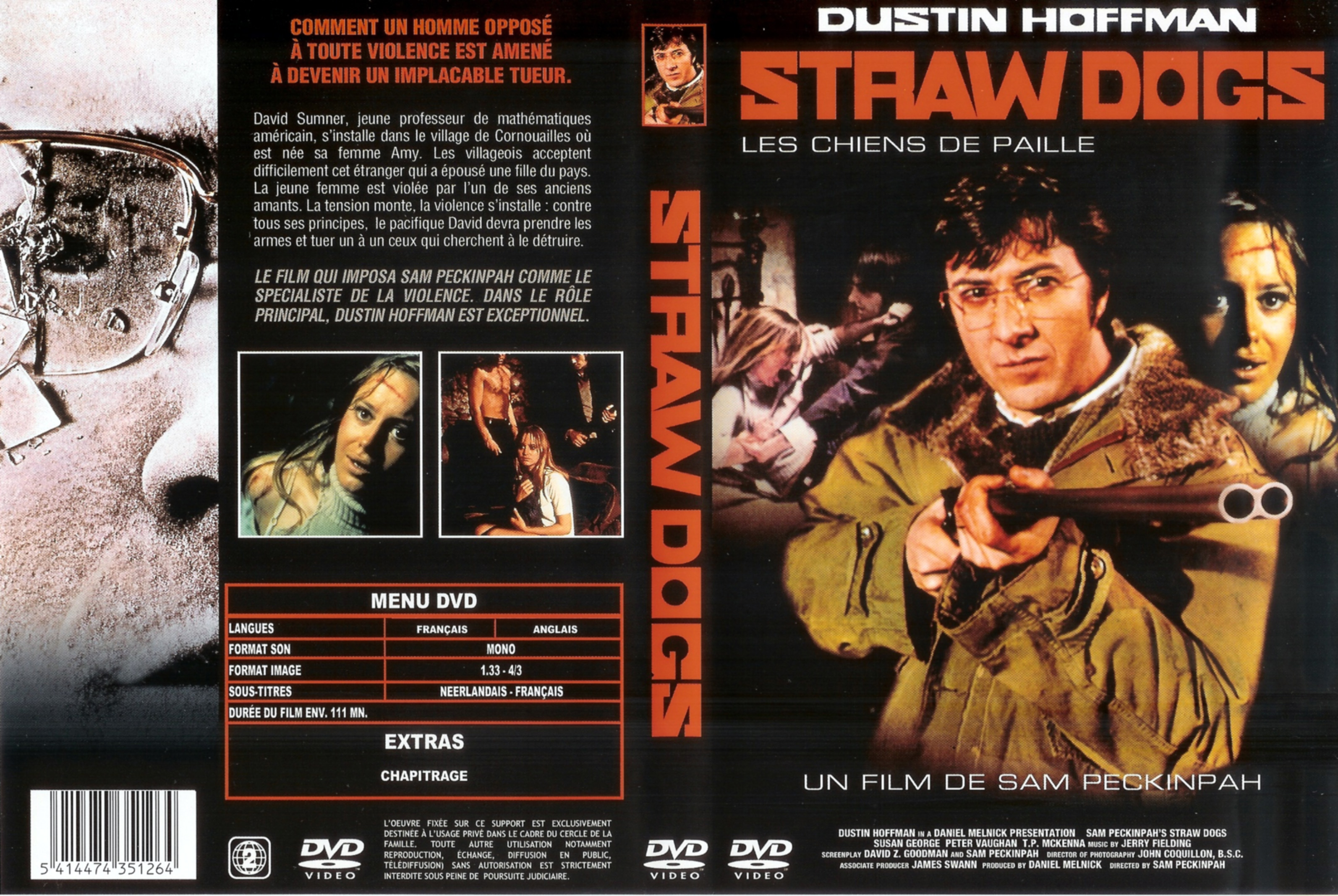 Jaquette DVD Straw dogs - Les chiens de paille