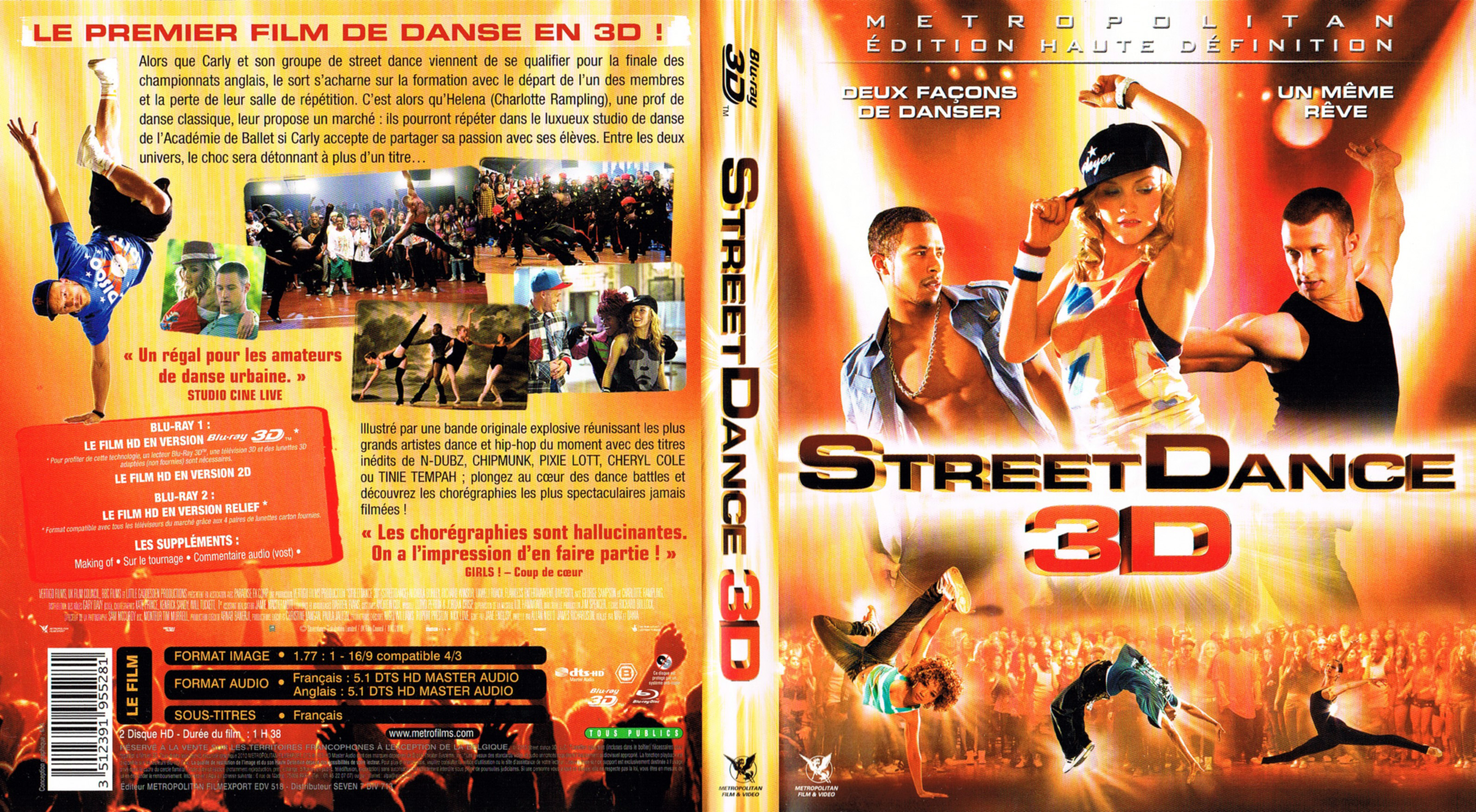 Jaquette DVD Street Dance 3D (BLU-RAY)