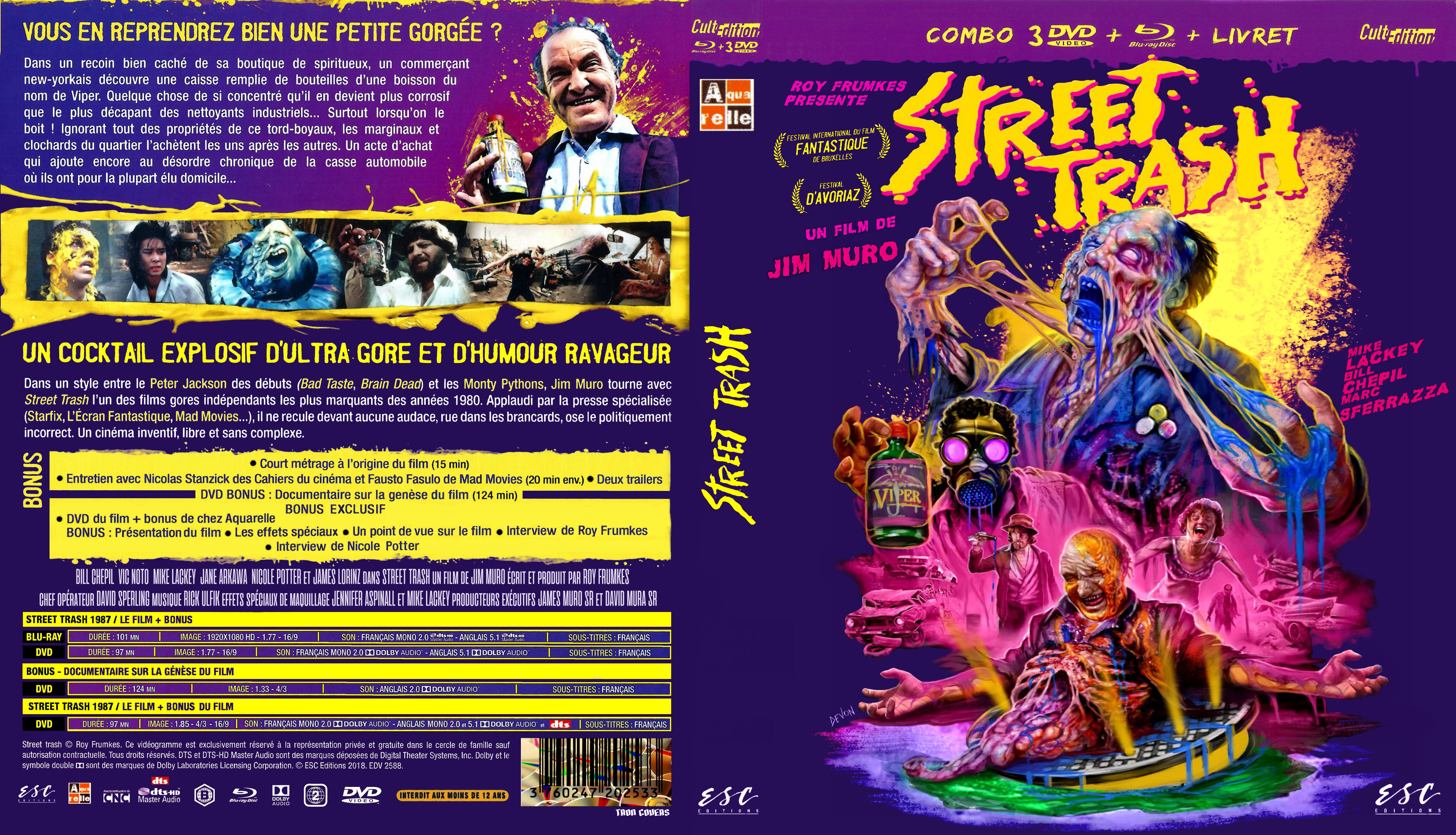 Jaquette DVD Street Trash coffret custom (BLU-RAY)