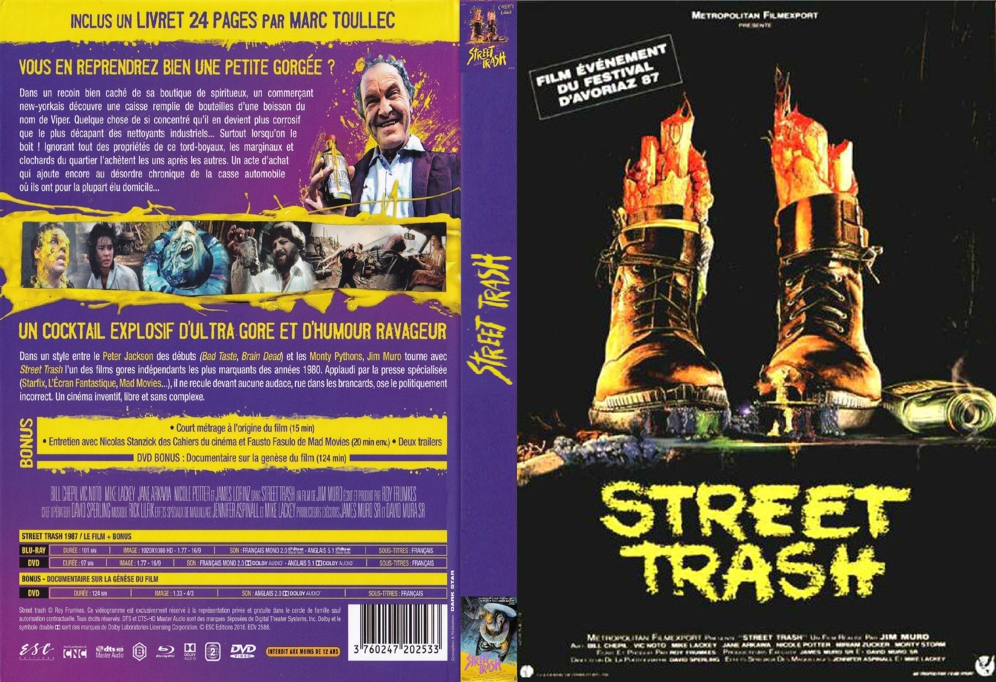 Jaquette DVD Street Trash custom