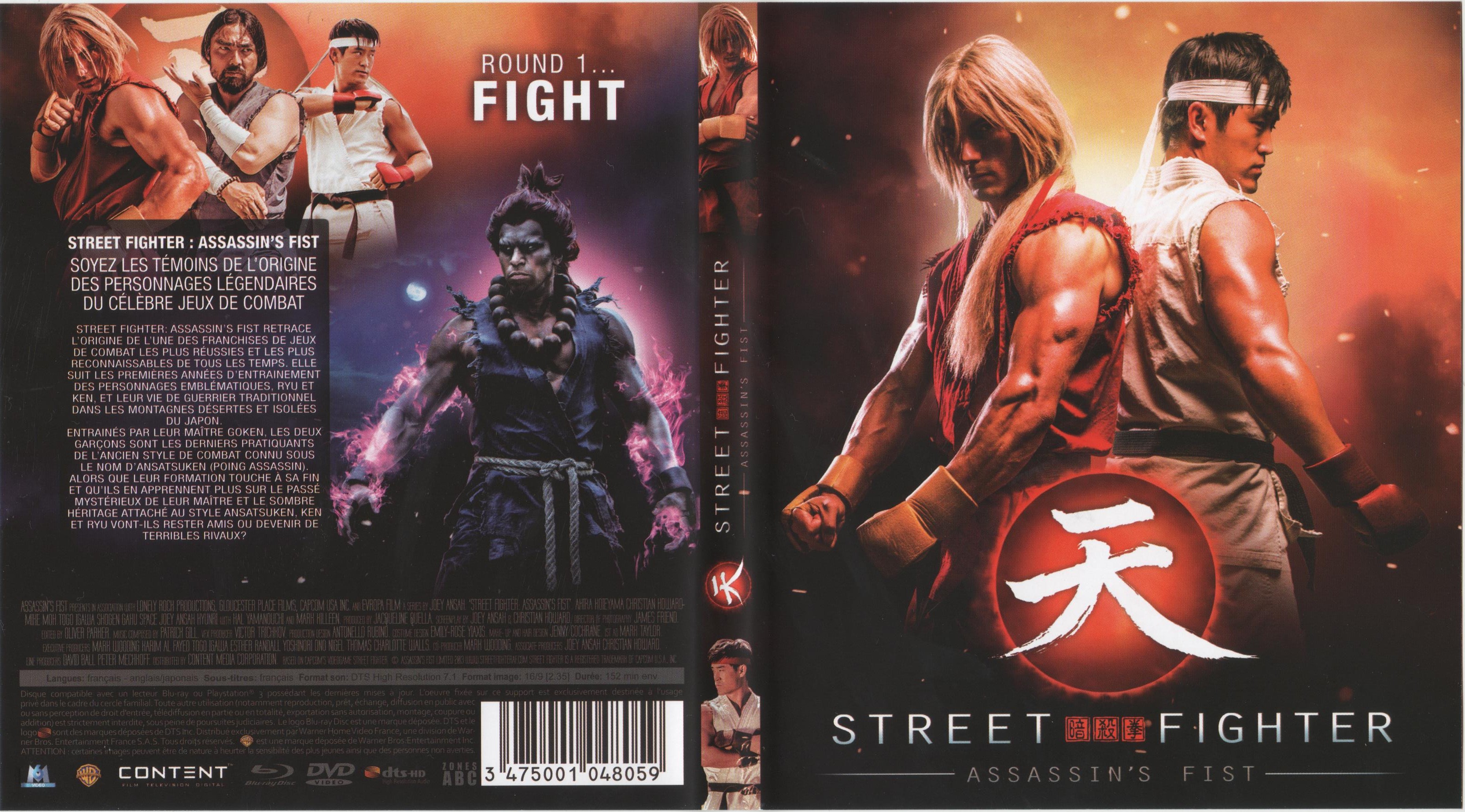 Jaquette DVD Street fighter,assassin-s fist-BLU RAY