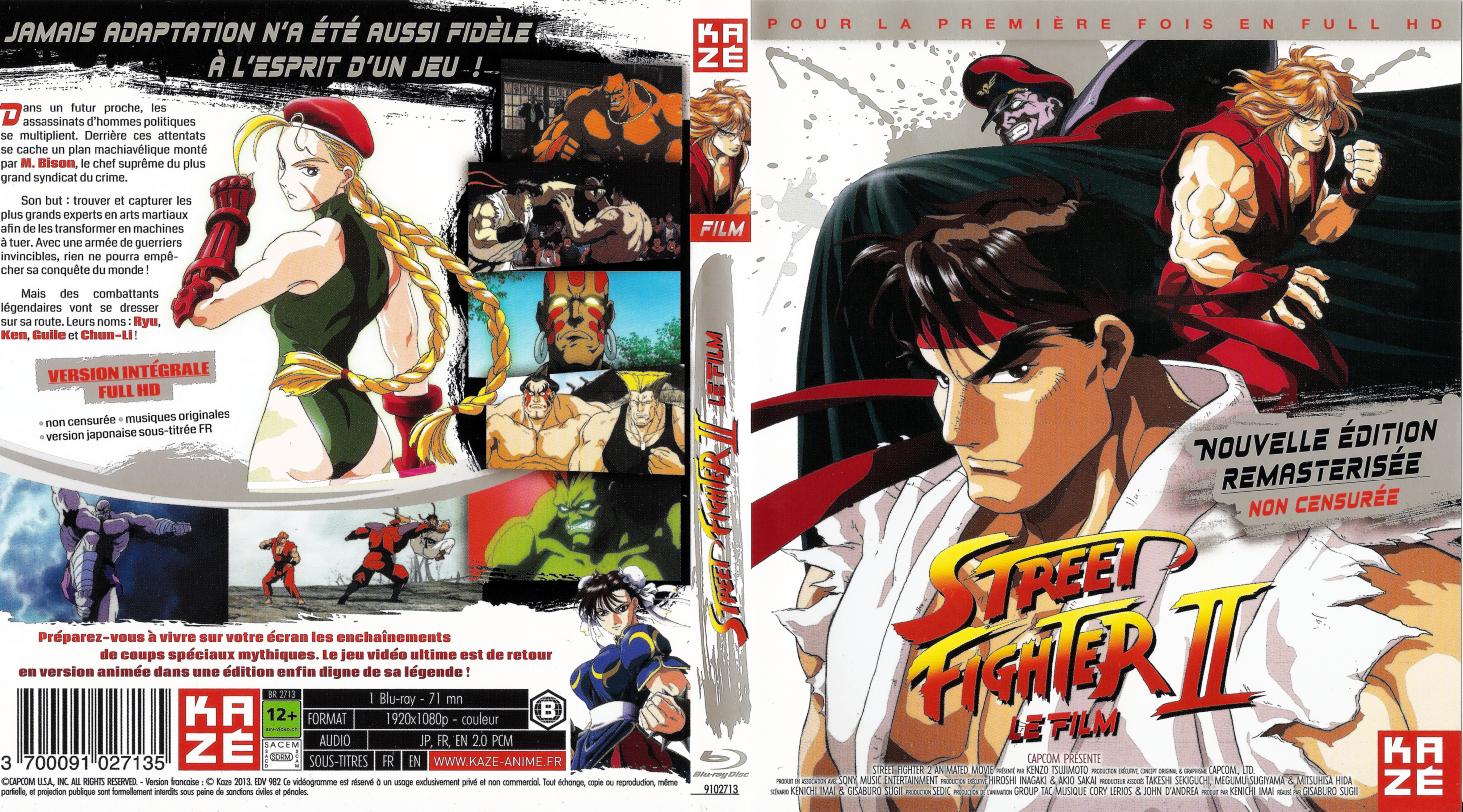 Jaquette DVD Street fighter 2 Le film (BLU-RAY)