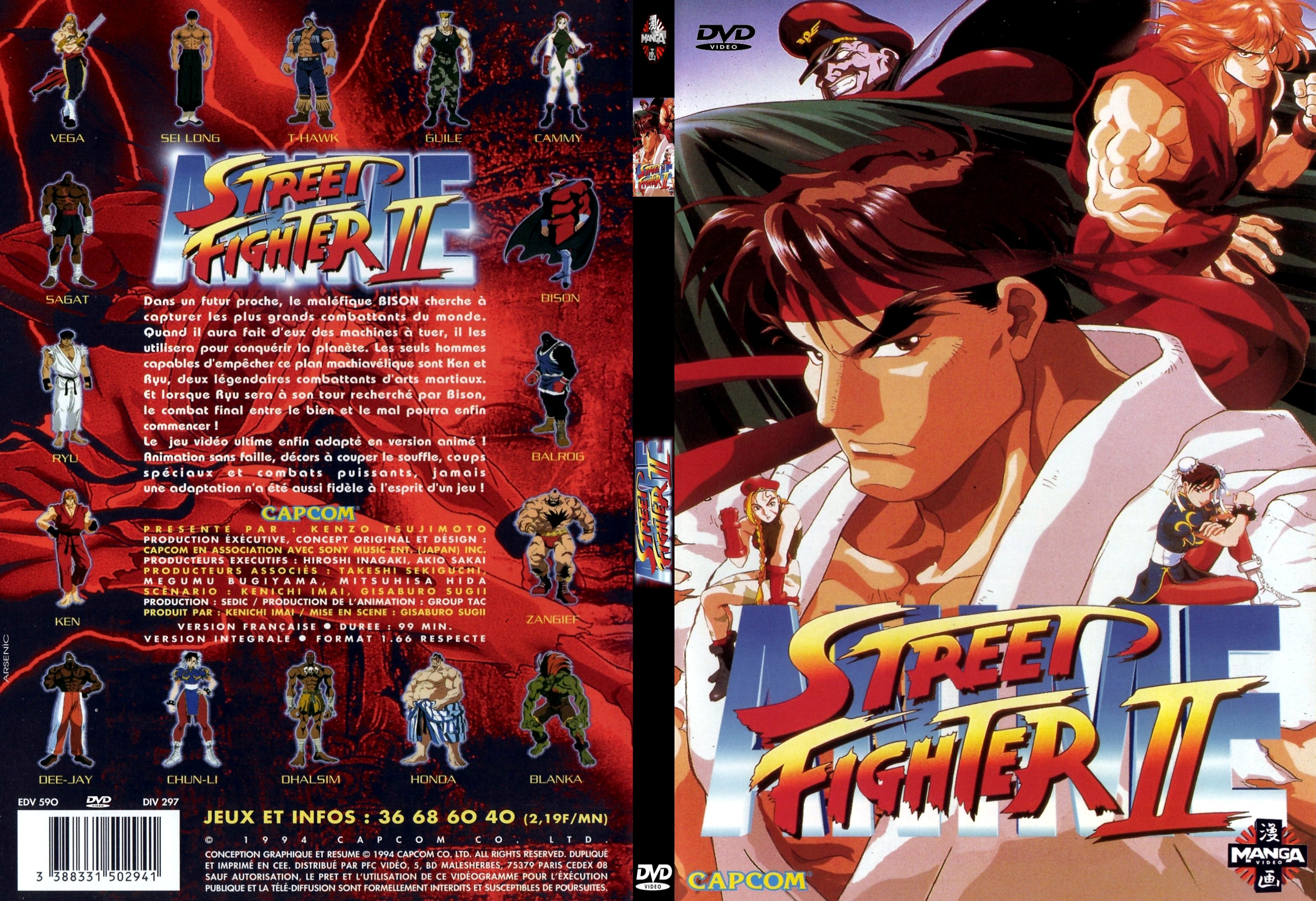 Jaquette DVD Street fighter 2 anim - SLIM