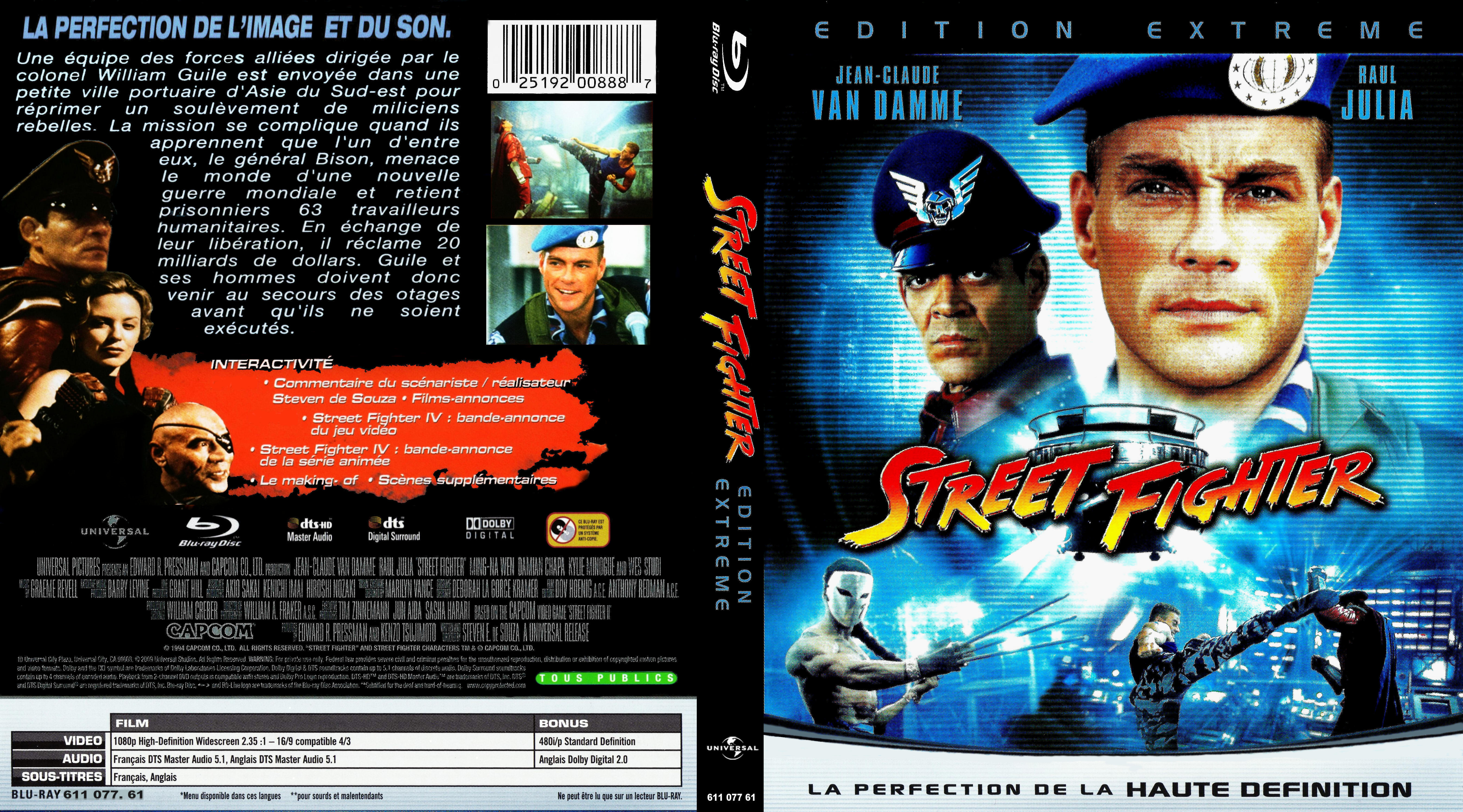 Jaquette DVD Street fighter custom (BLU-RAY)