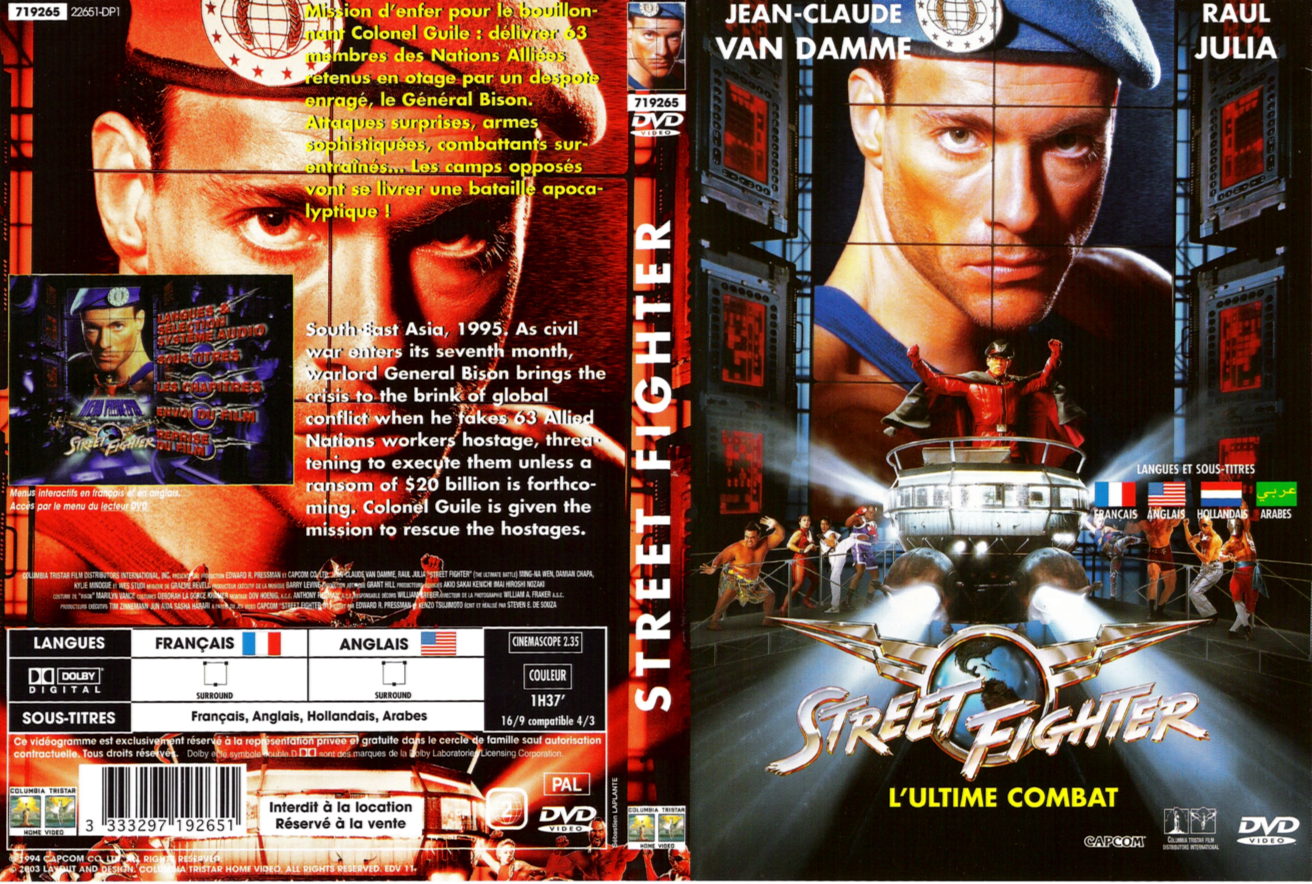 Jaquette DVD Street fighter v2