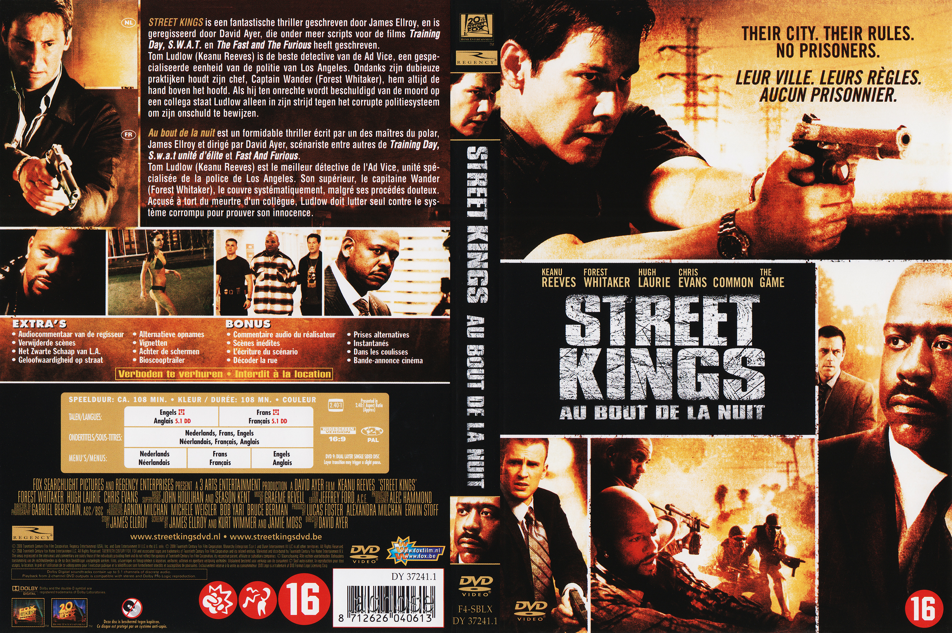 Jaquette DVD Street kings au bout de la nuit