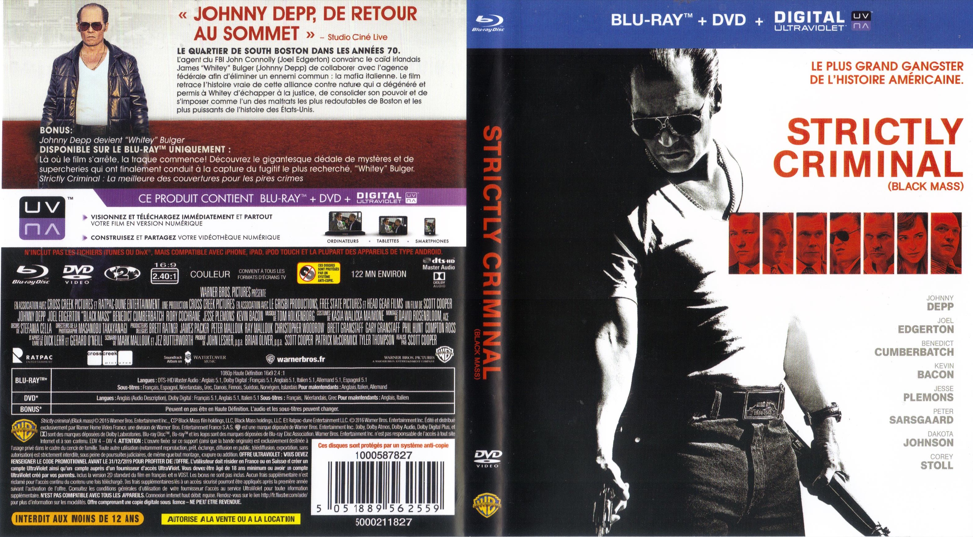 Jaquette DVD Strictly Criminal (BLU-RAY)