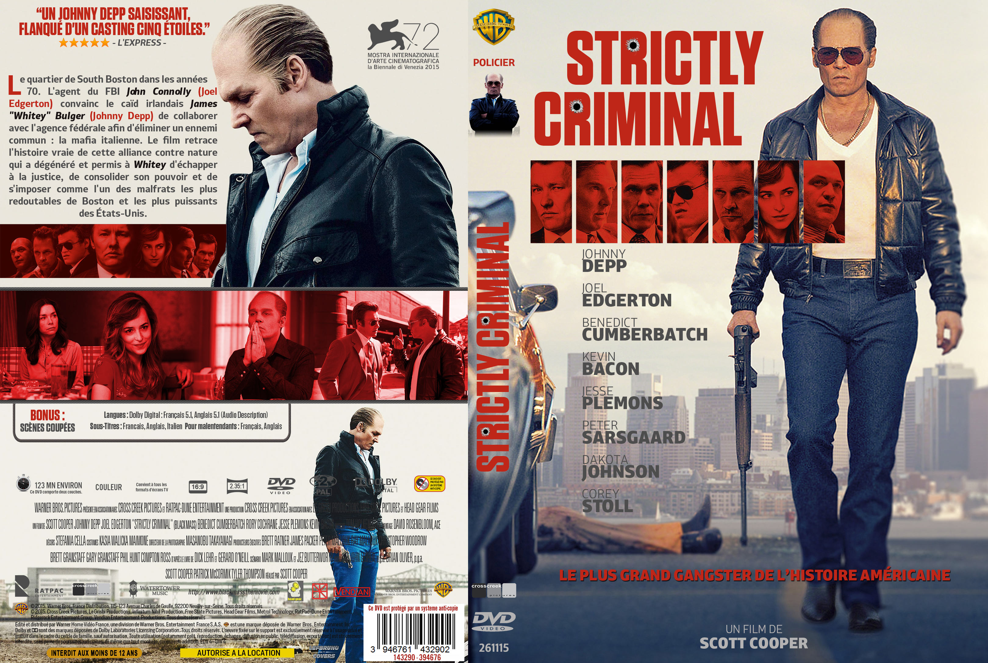 Jaquette DVD Strictly Criminal custom