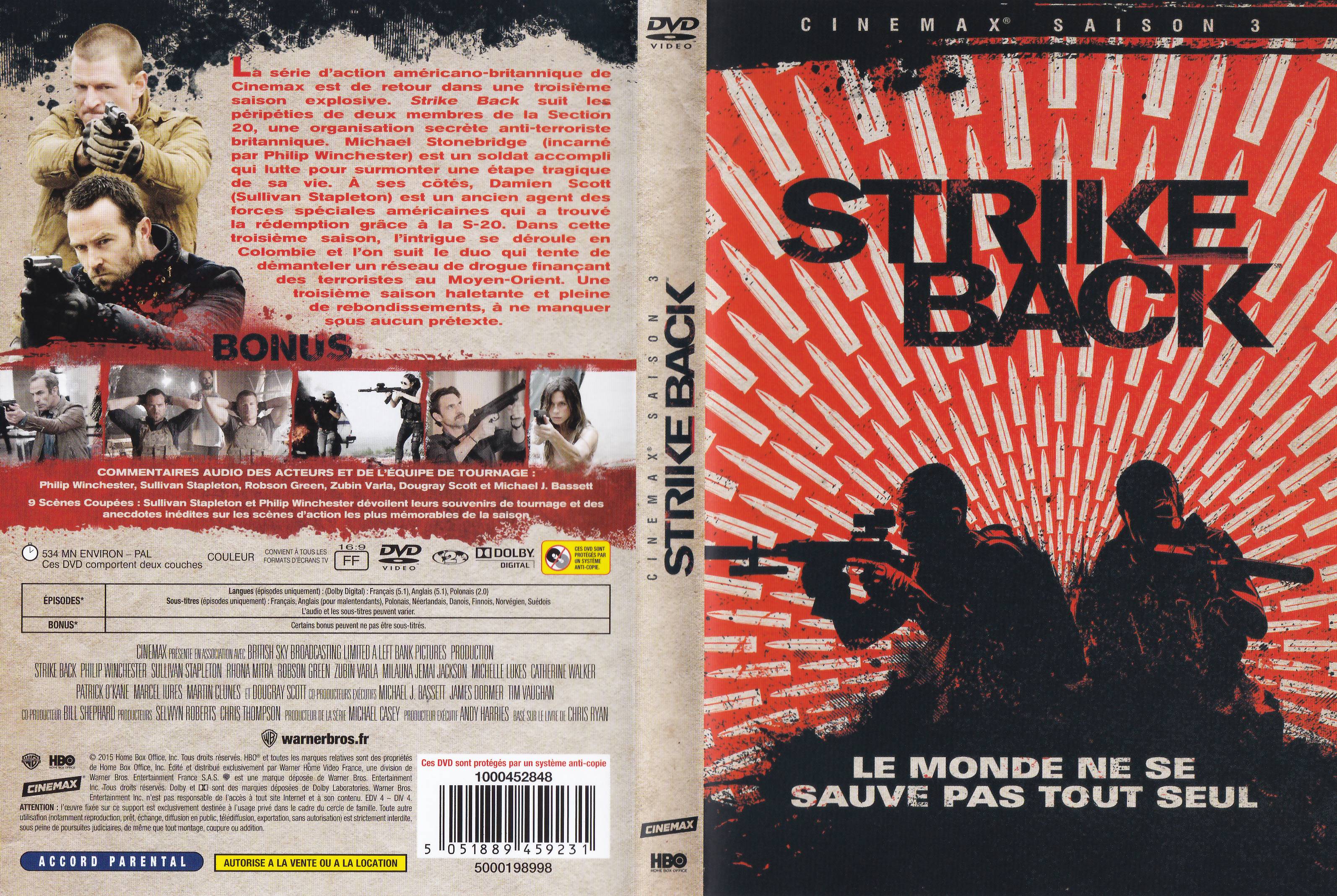 Jaquette DVD Strike Back saison 3 