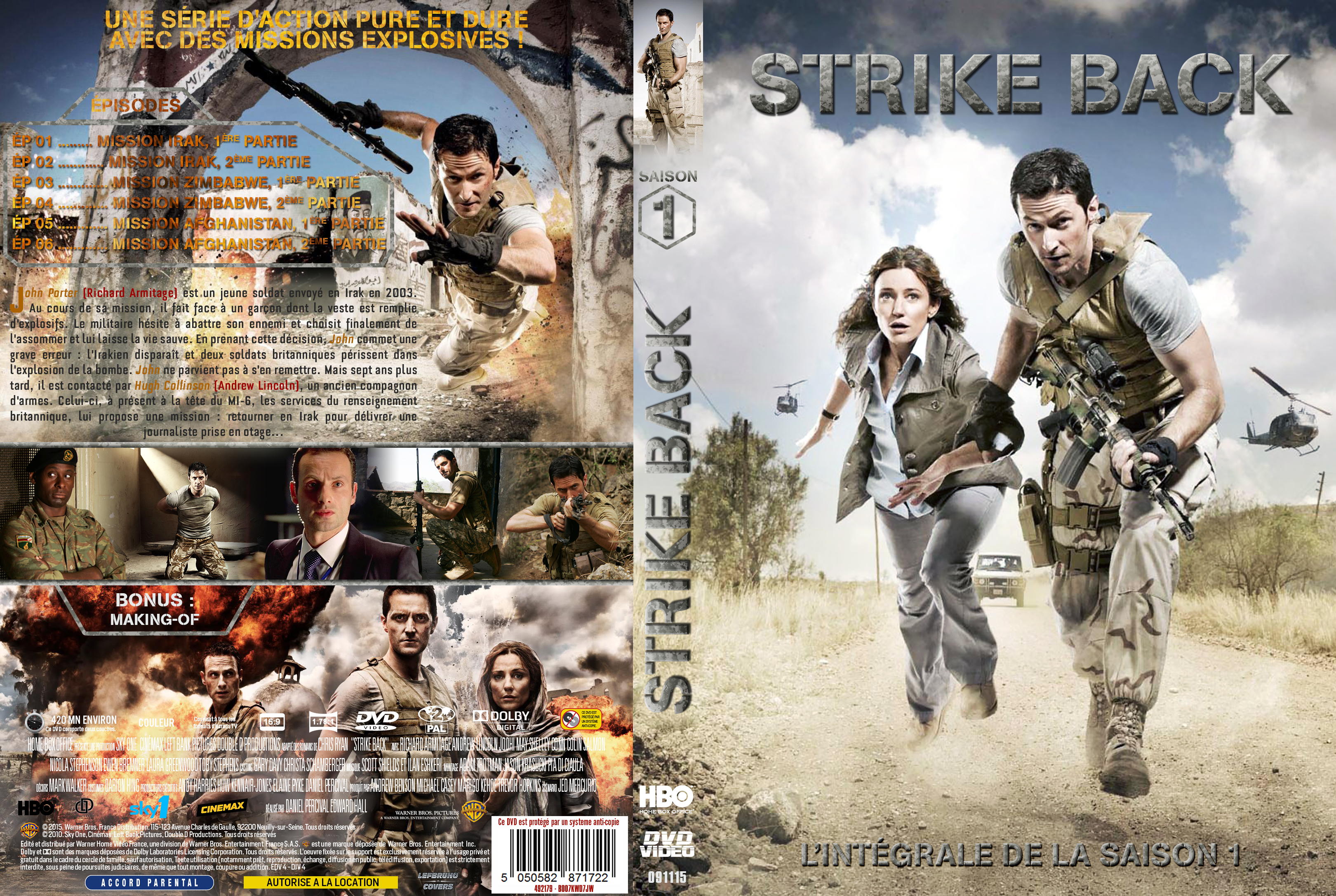 Jaquette DVD Strike back Saison 1 custom