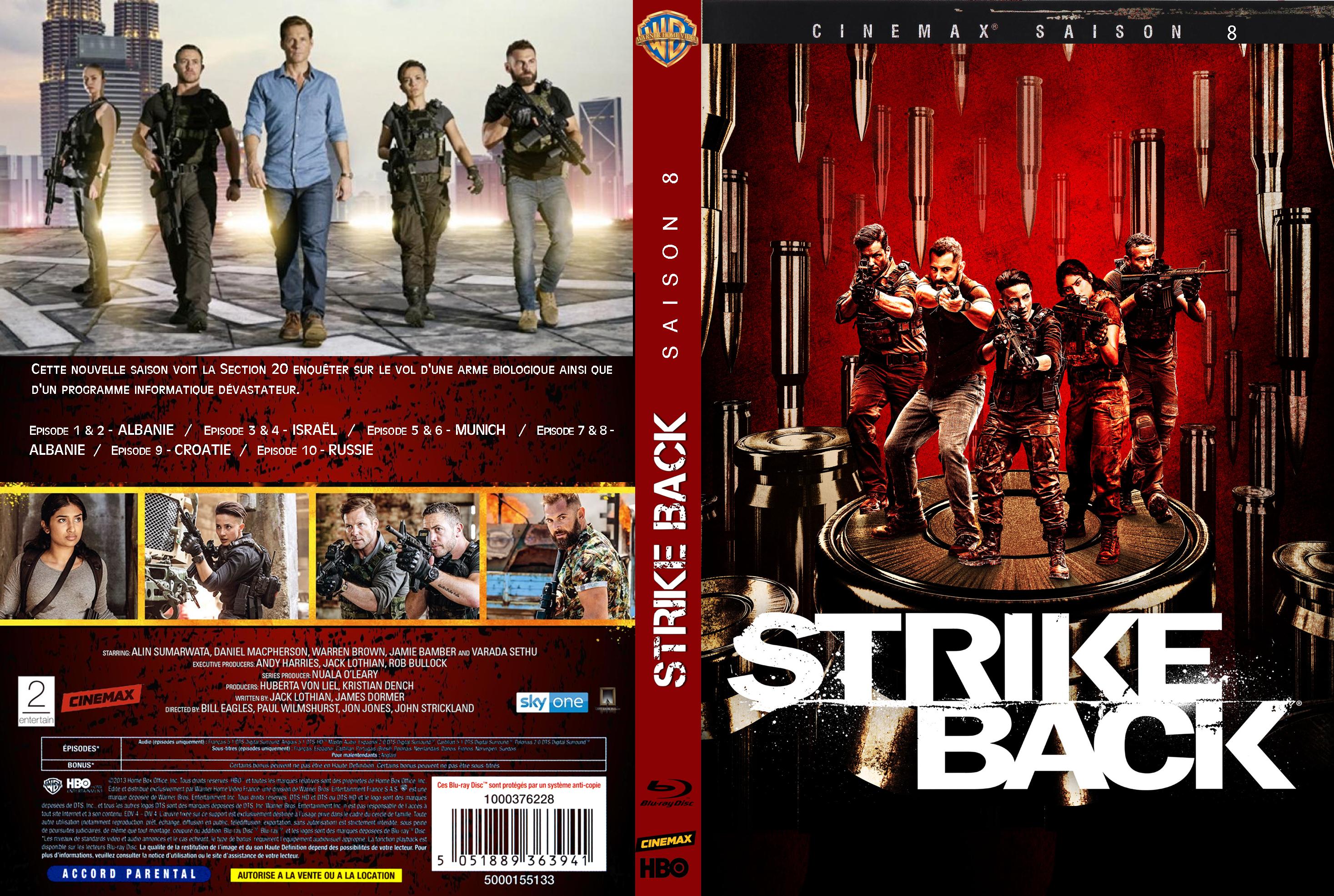 Jaquette DVD Strike back saison 8 custom