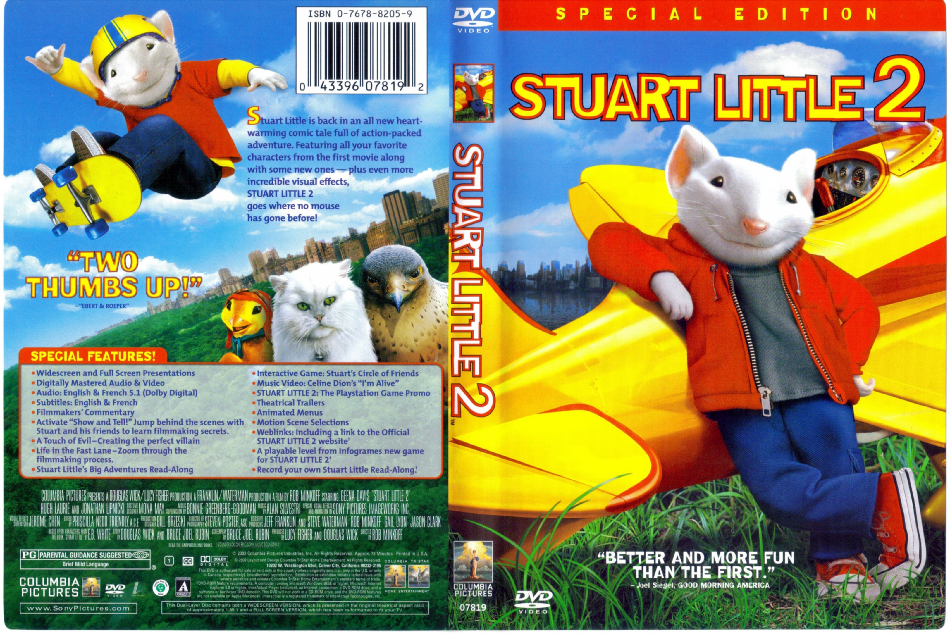 Jaquette DVD Stuart little 2 (Canadienne)
