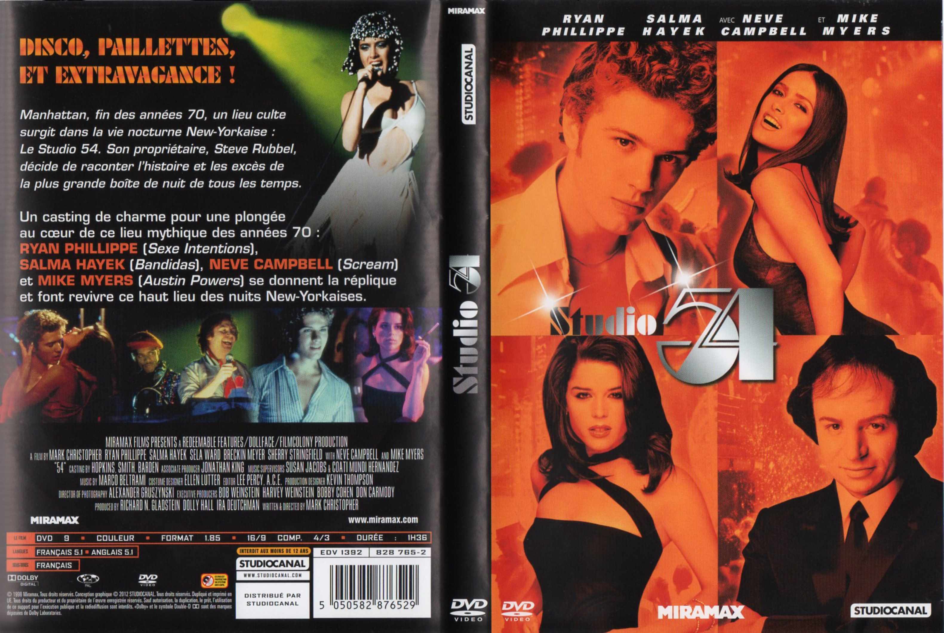 Jaquette DVD Studio 54