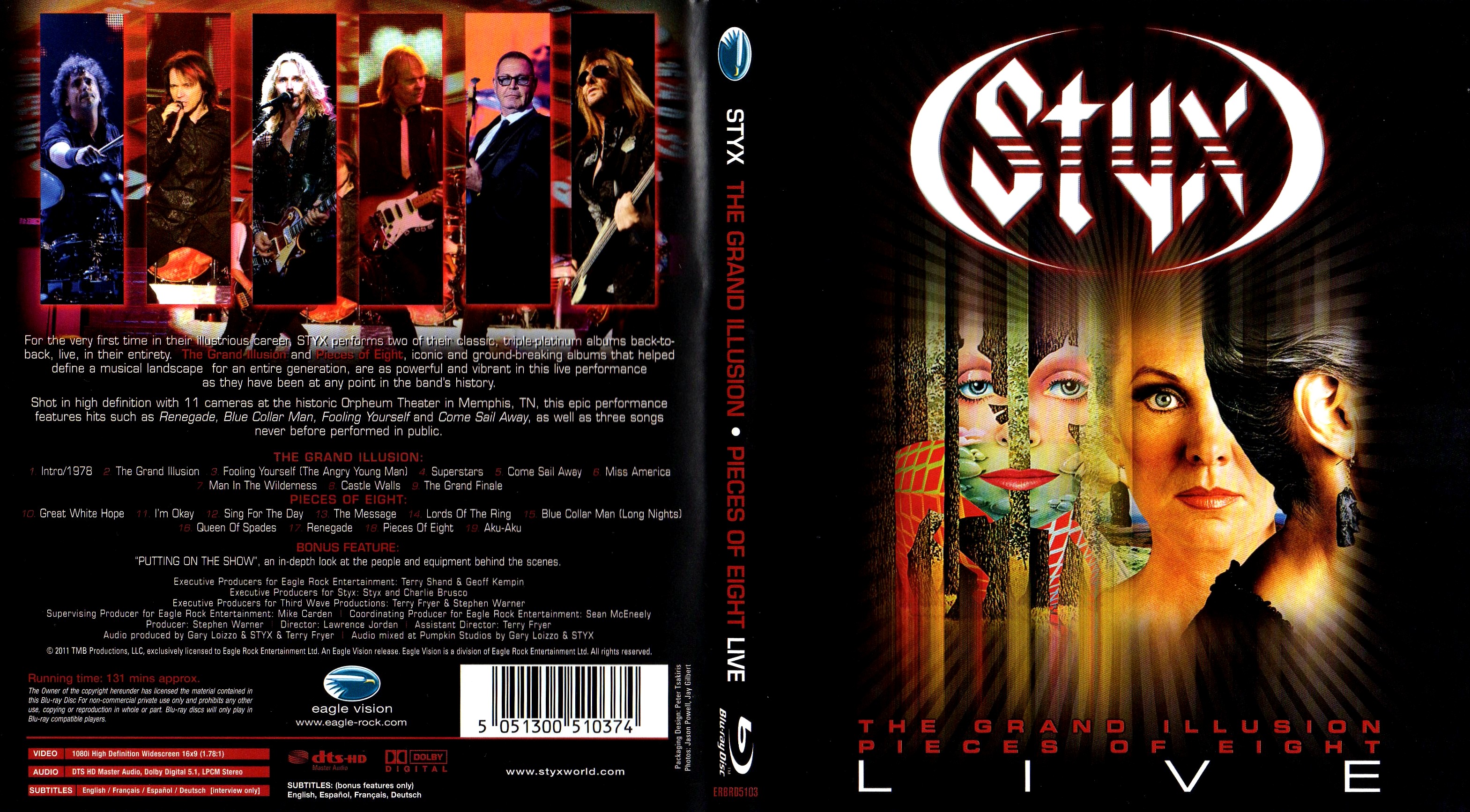 Jaquette DVD Styx Live (BLU-RAY)