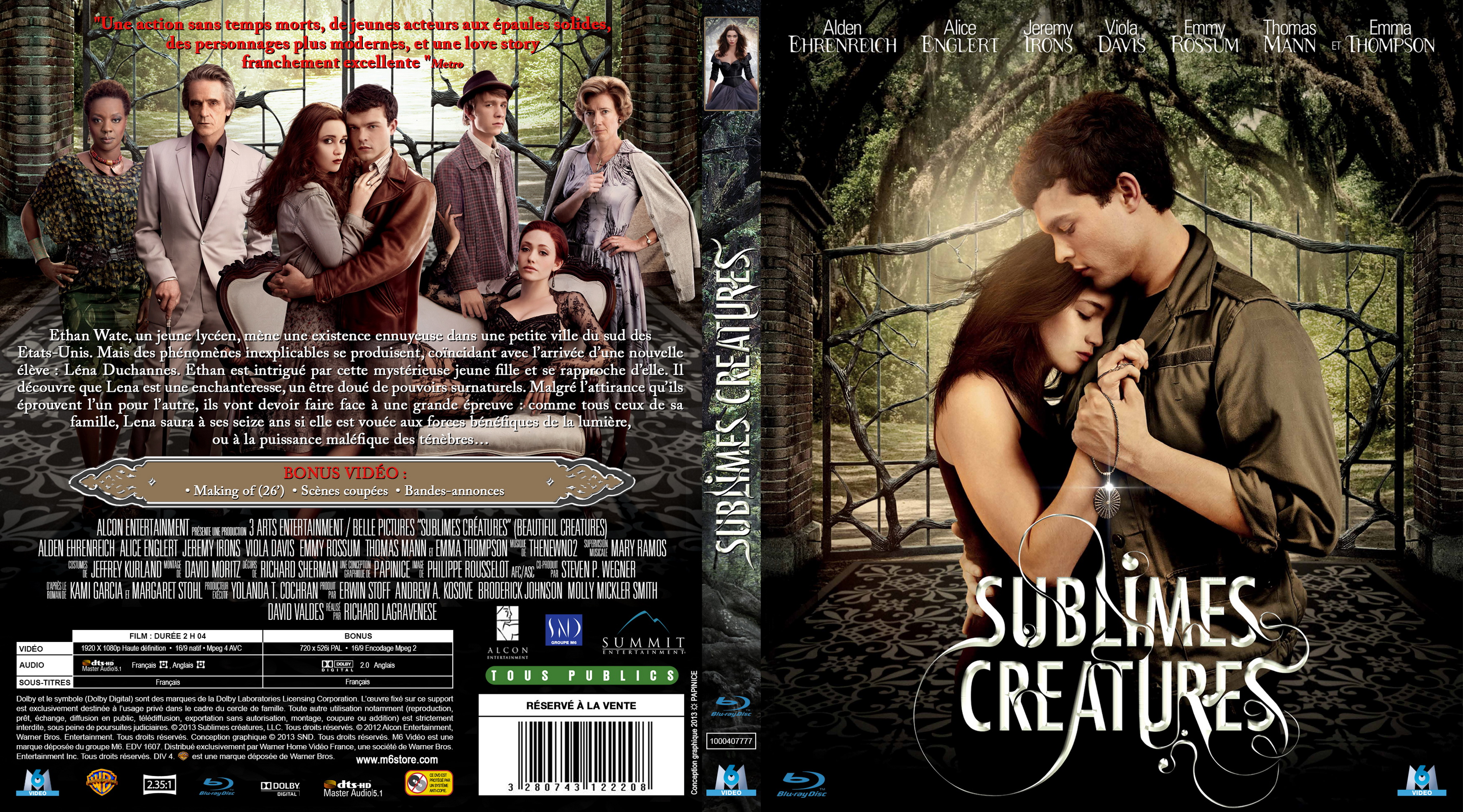 Jaquette DVD Sublimes cratures custom (BLU-RAY)