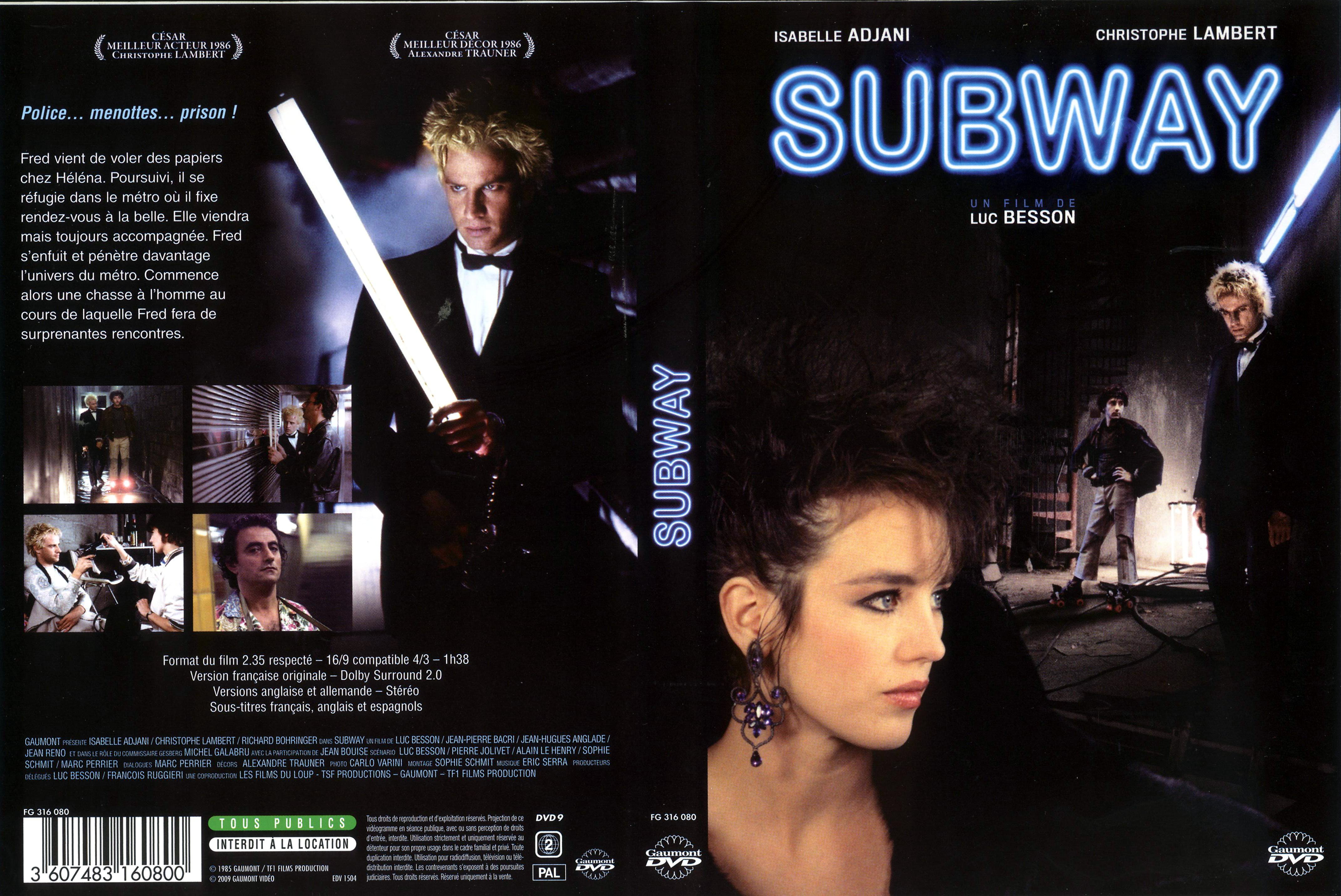 Jaquette DVD Subway v2