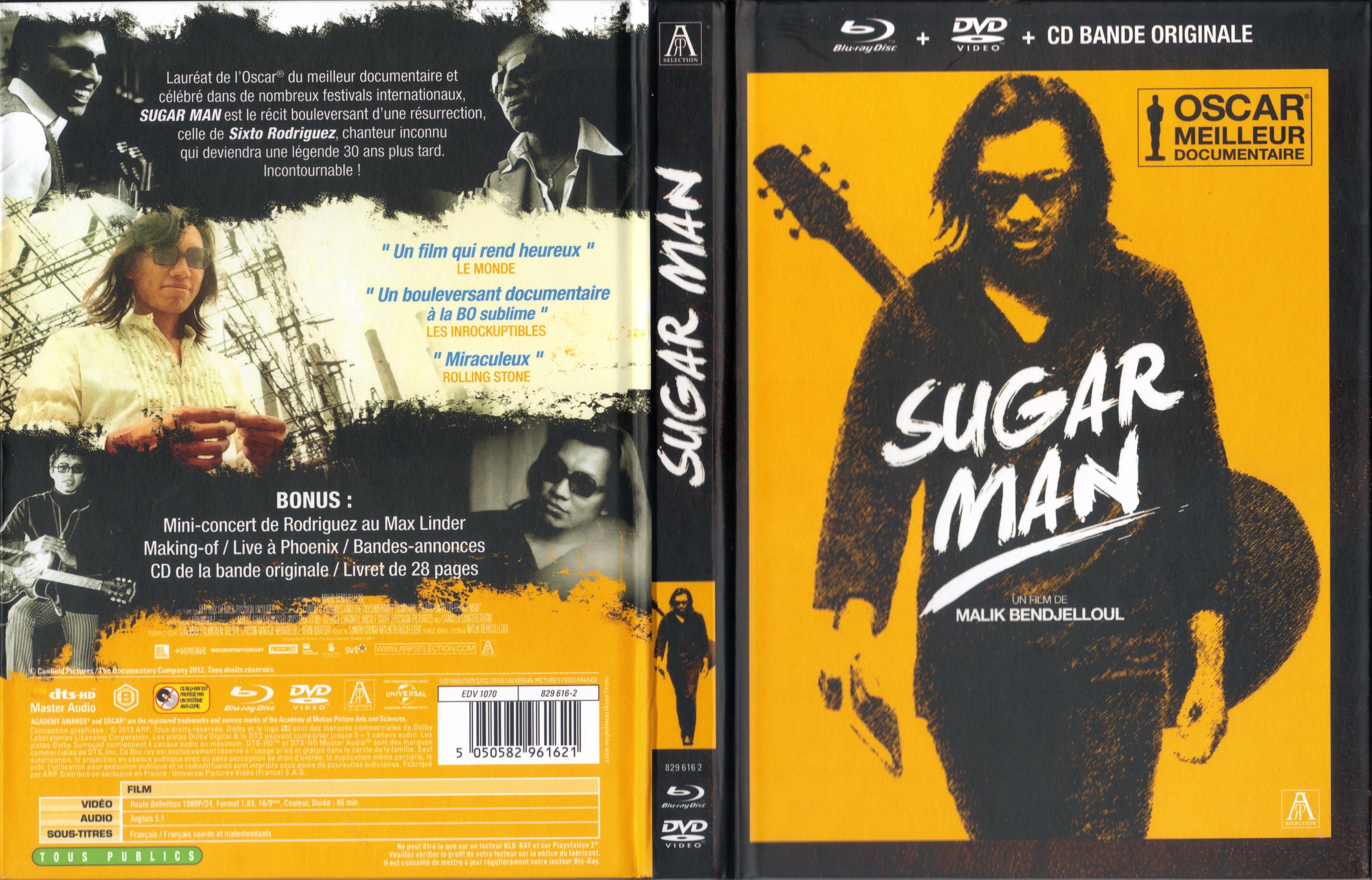 Jaquette DVD Sugar man (BLU-RAY)