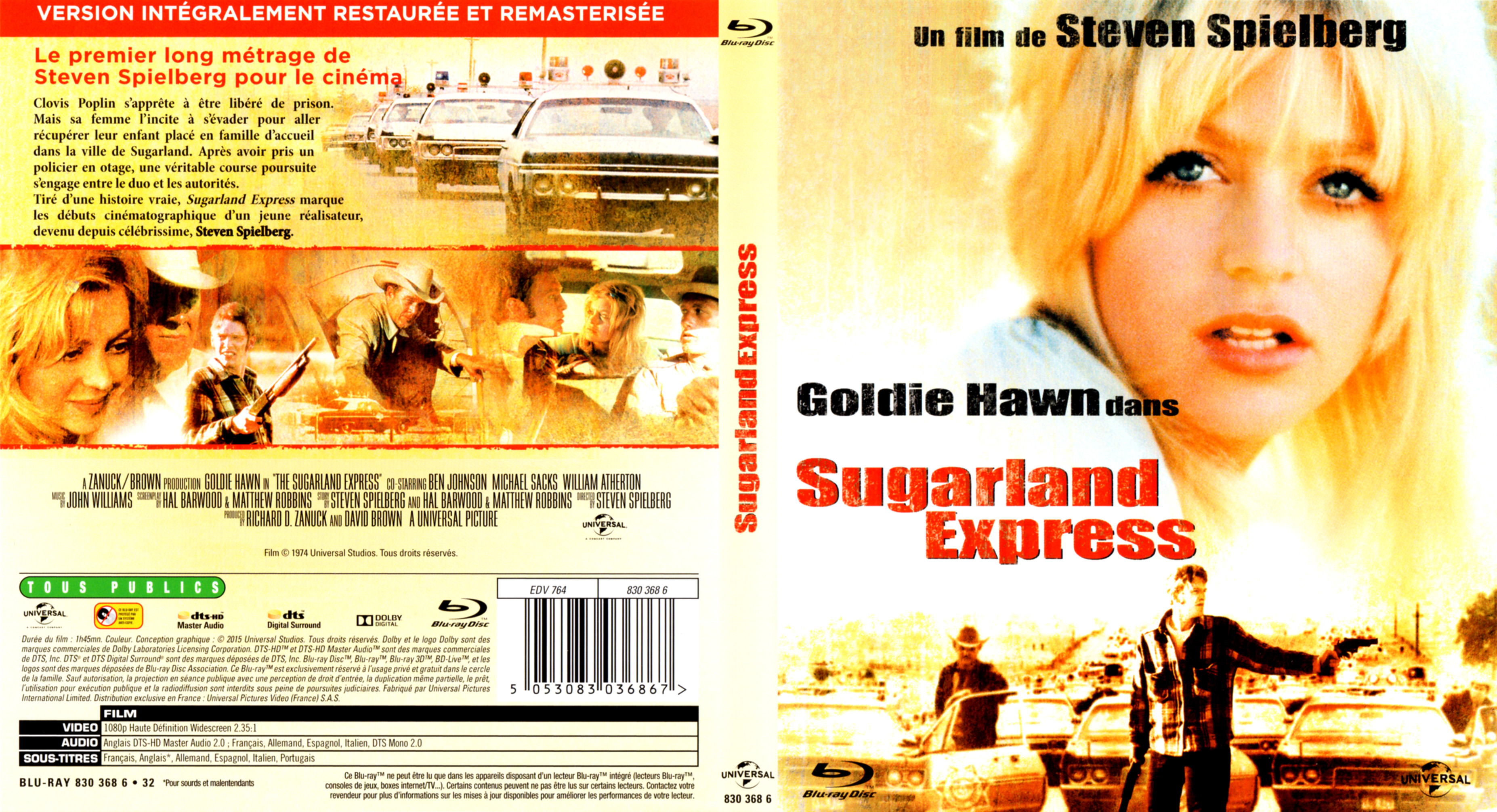 Jaquette DVD Sugarland express (BLU-RAY)