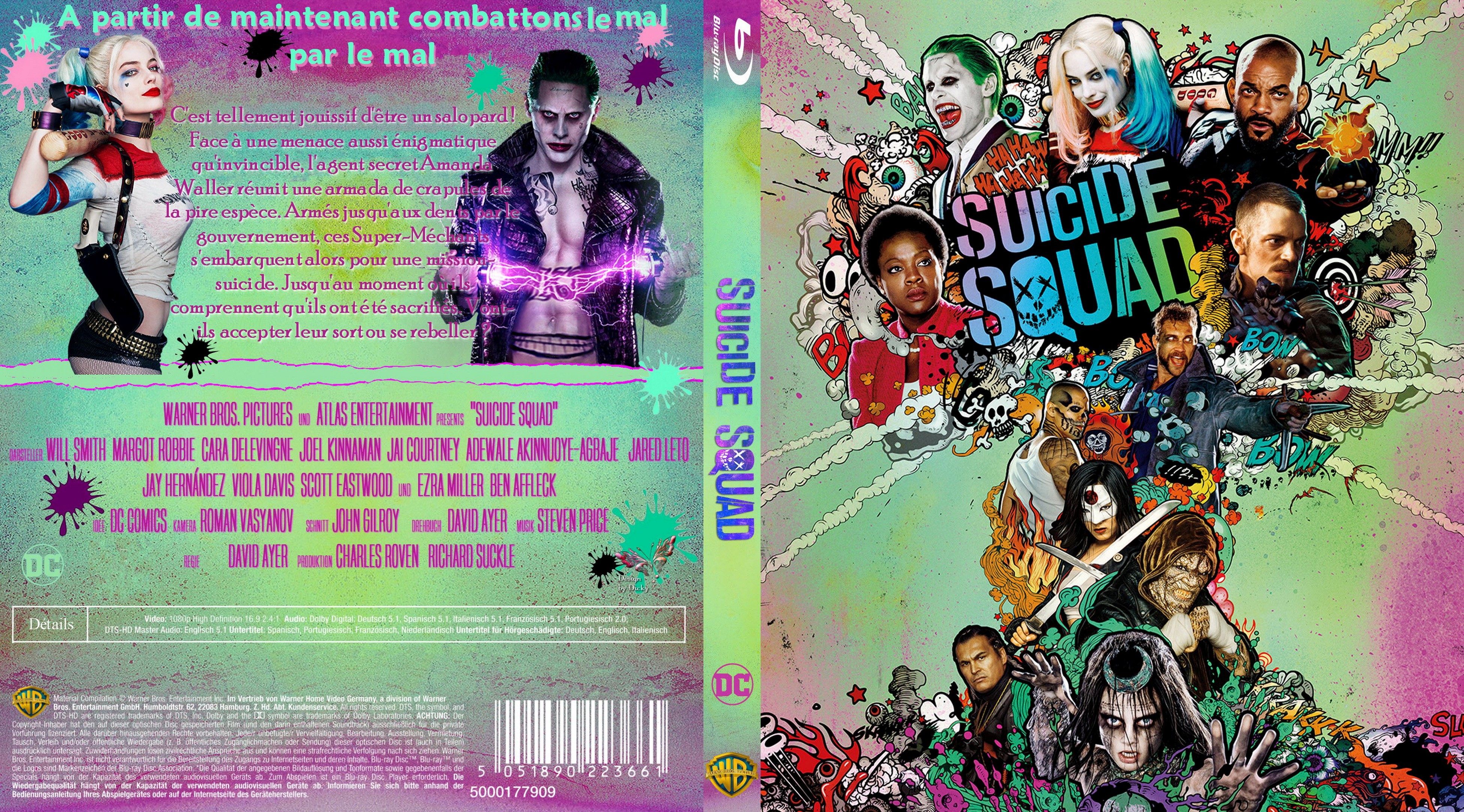 Jaquette DVD Suicide Squad custom (BLU-RAY)
