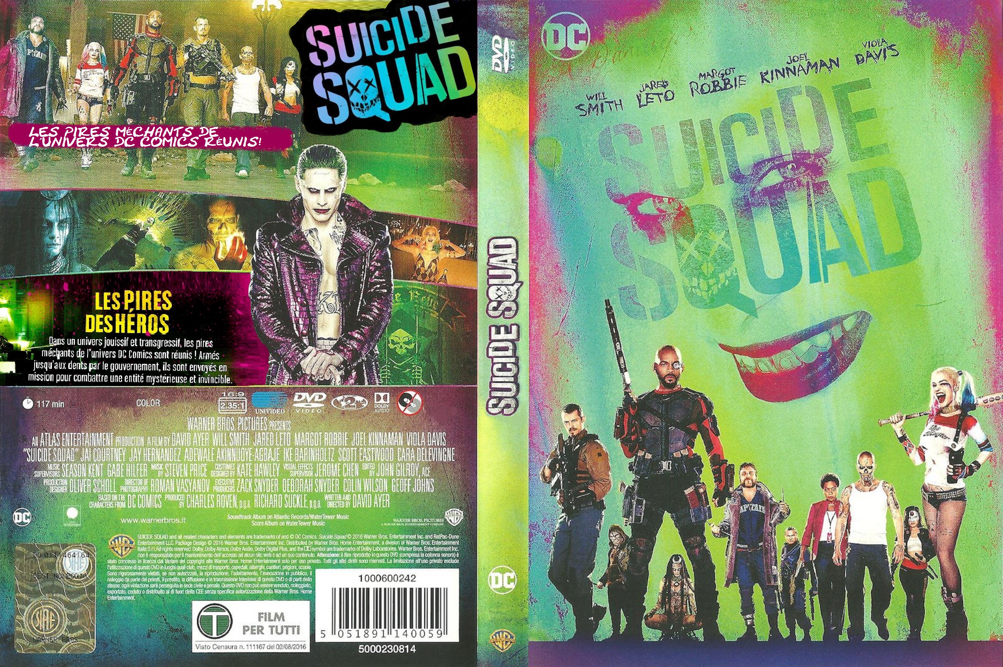 Jaquette DVD Suicide Squad custom v2