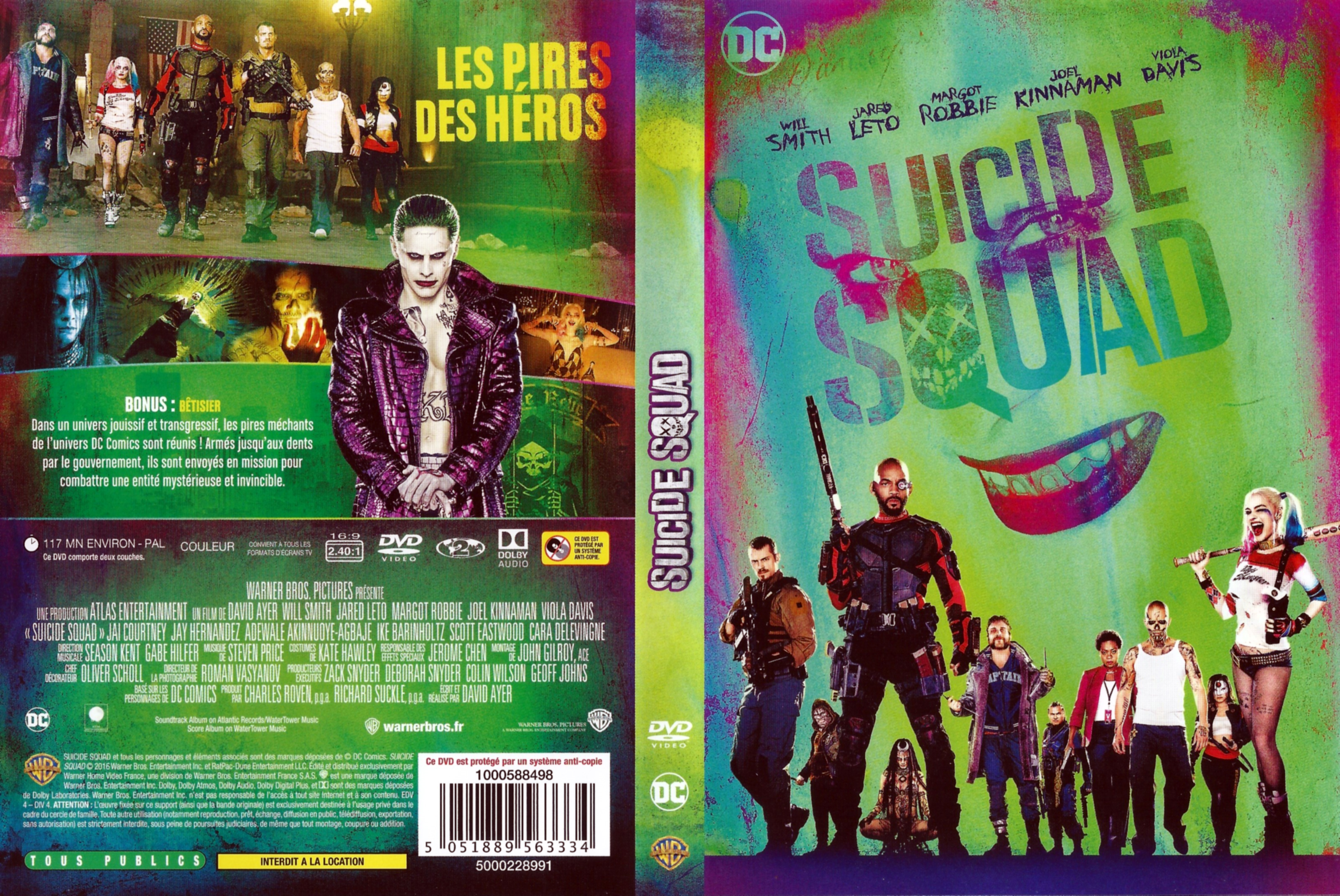Jaquette DVD Suicide Squad v2