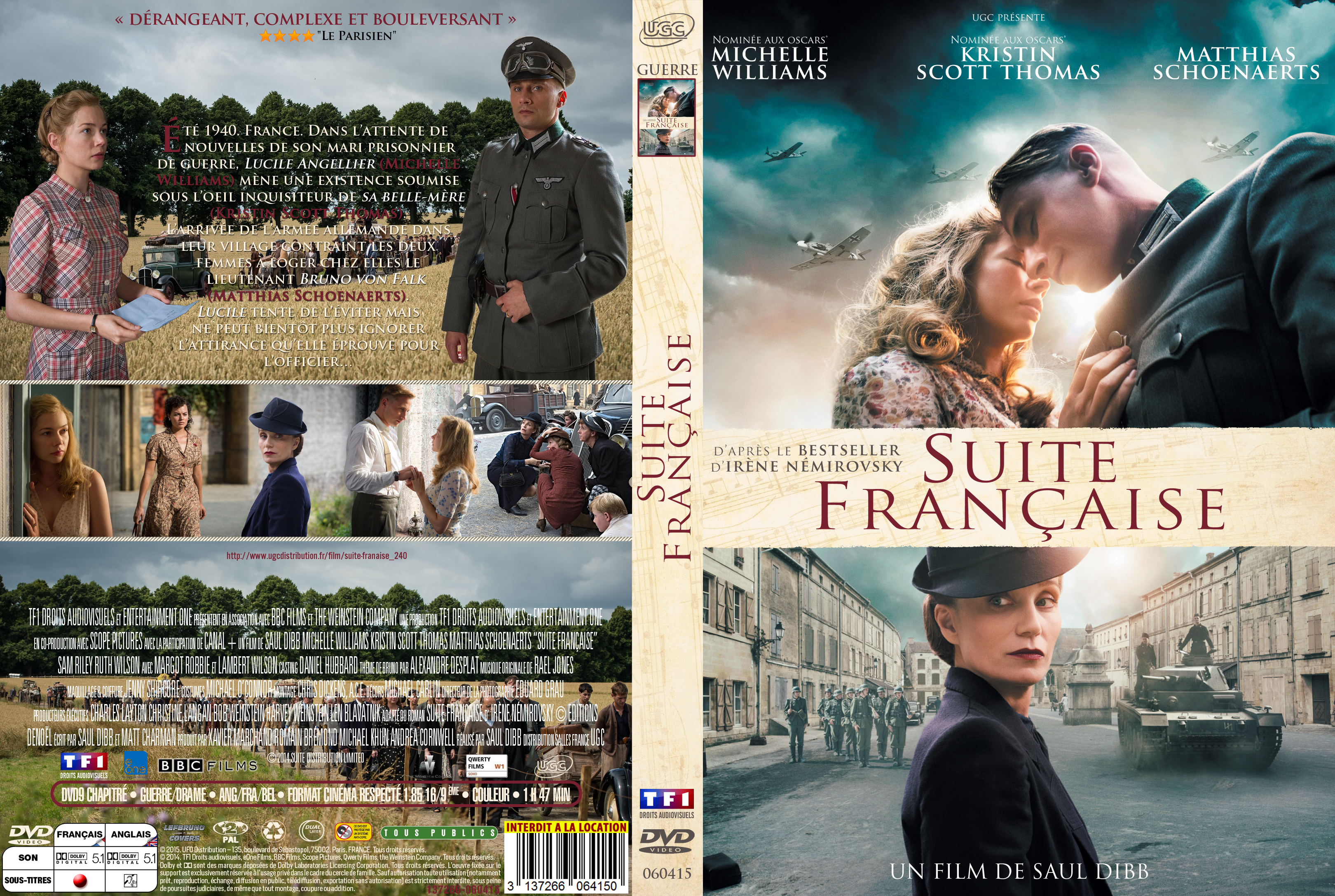 Jaquette DVD Suite Franaise custom