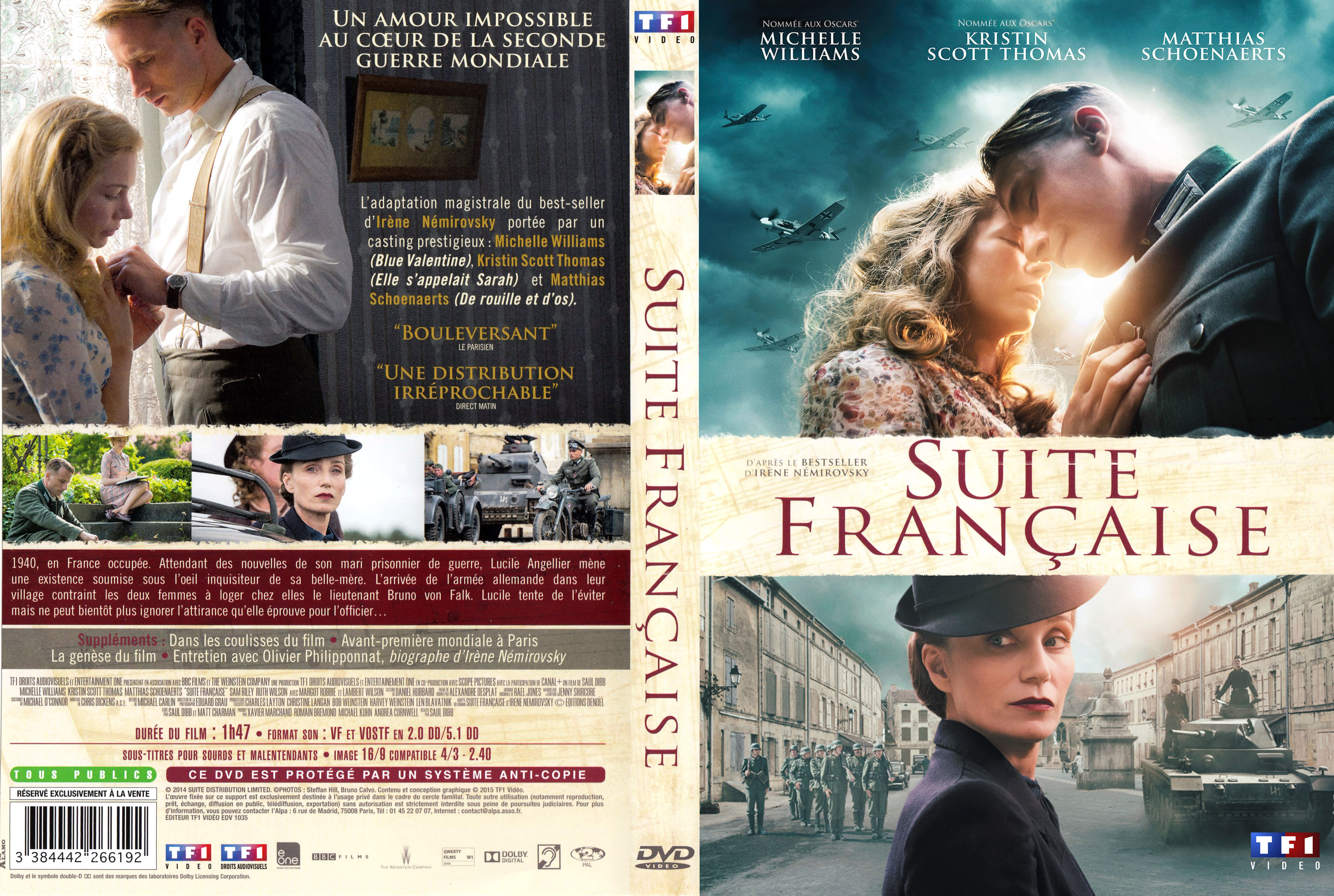 Jaquette DVD Suite francaise