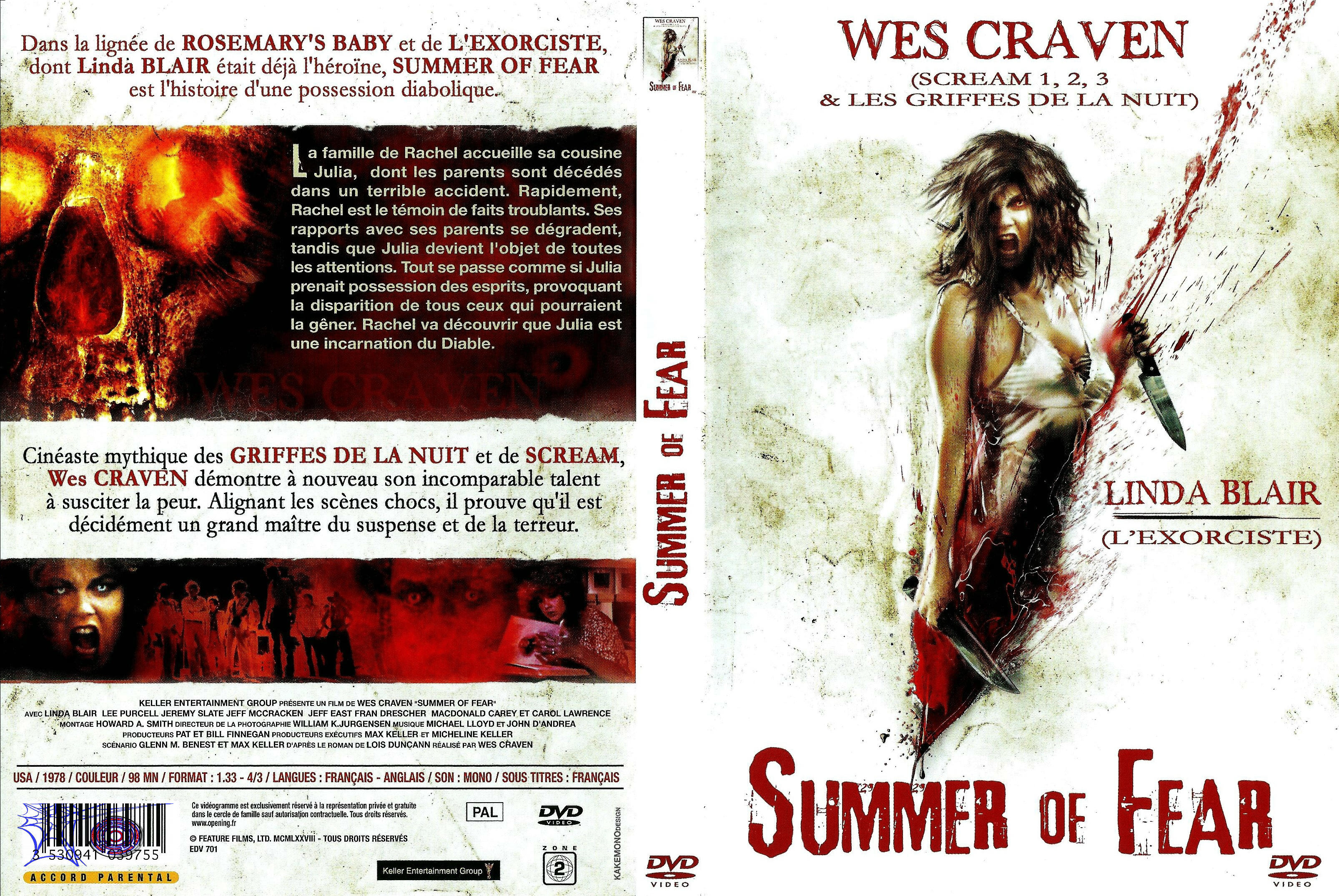 Jaquette DVD Summer of fear - L