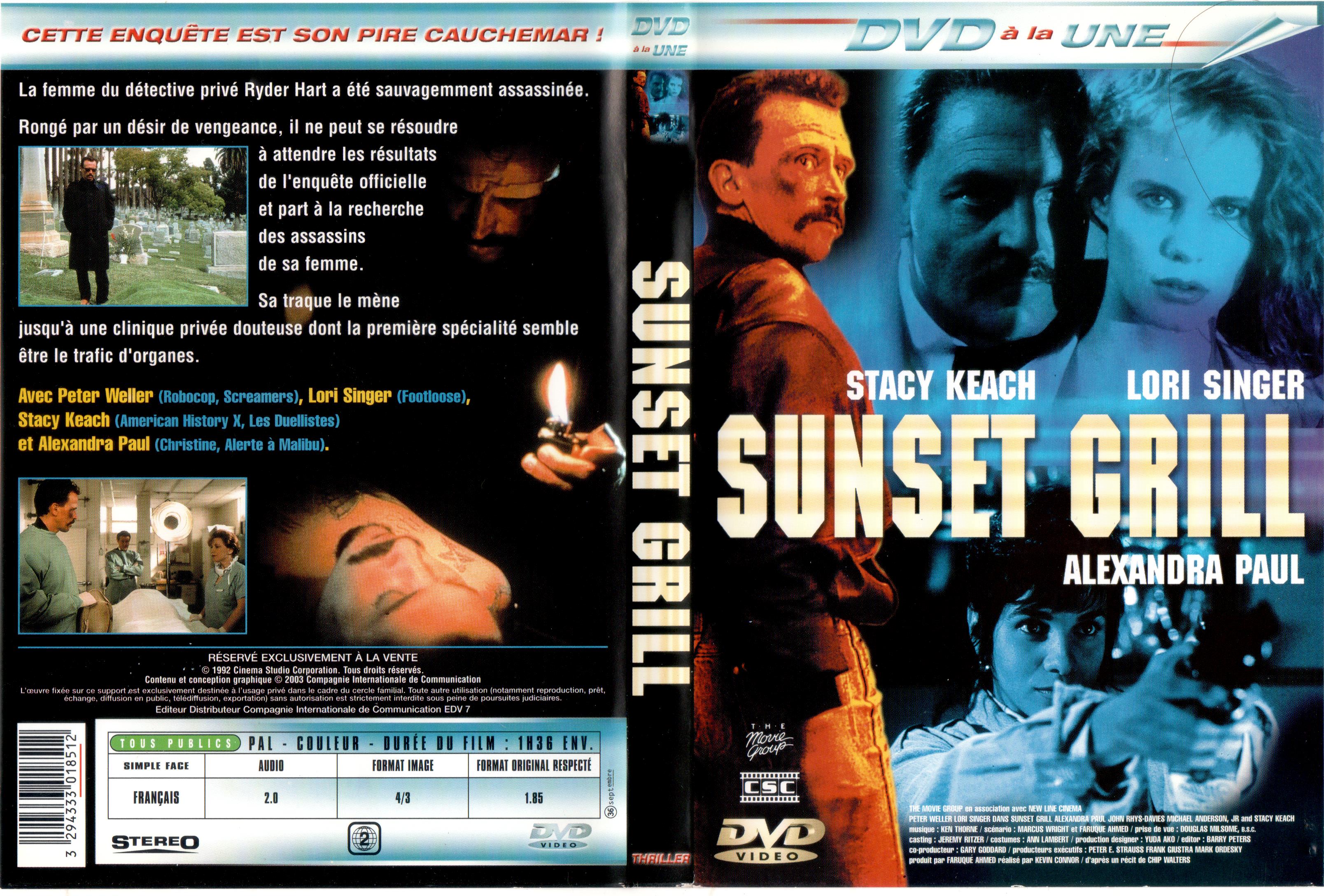 Jaquette DVD Sunset grill