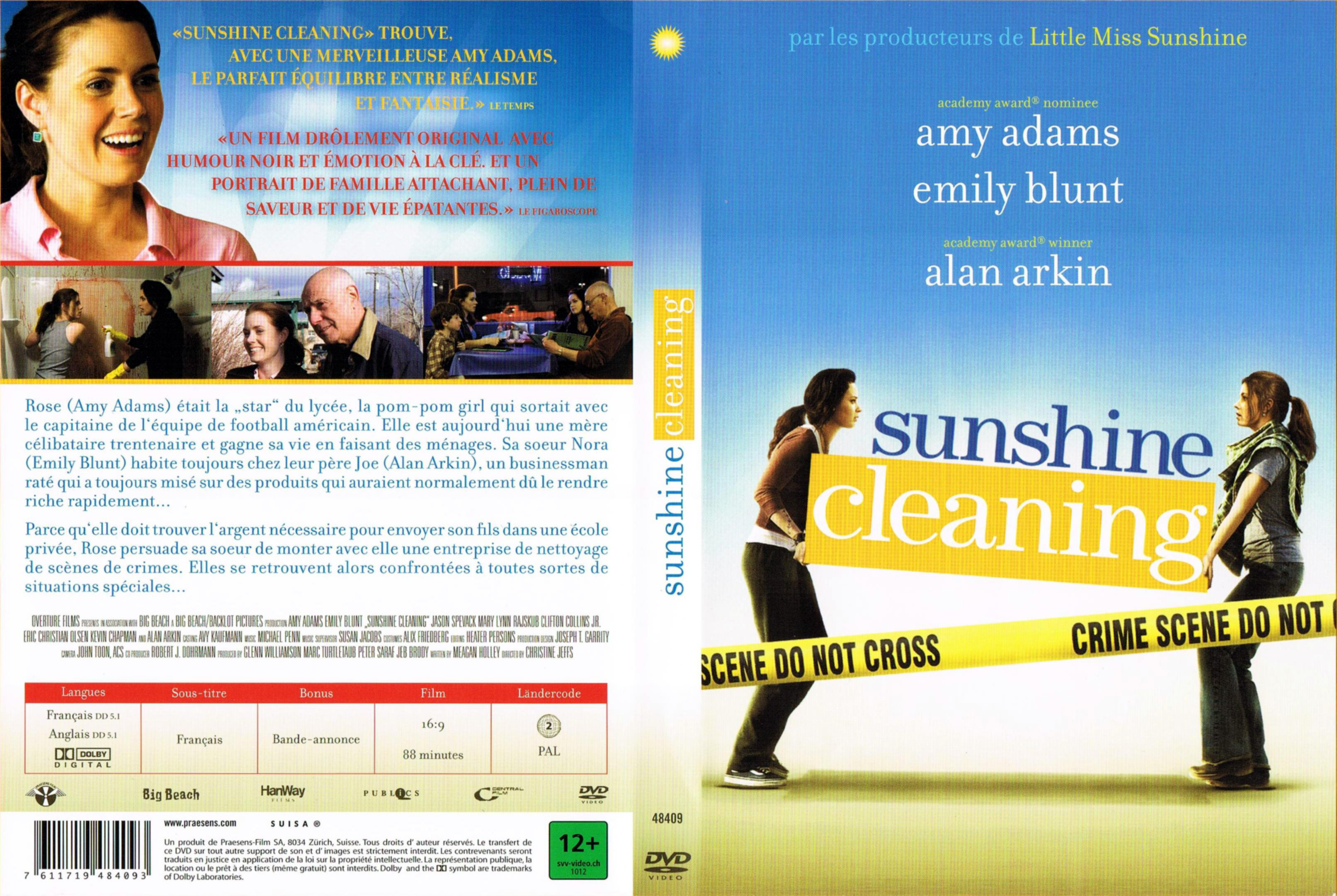 Jaquette DVD Sunshine cleaning