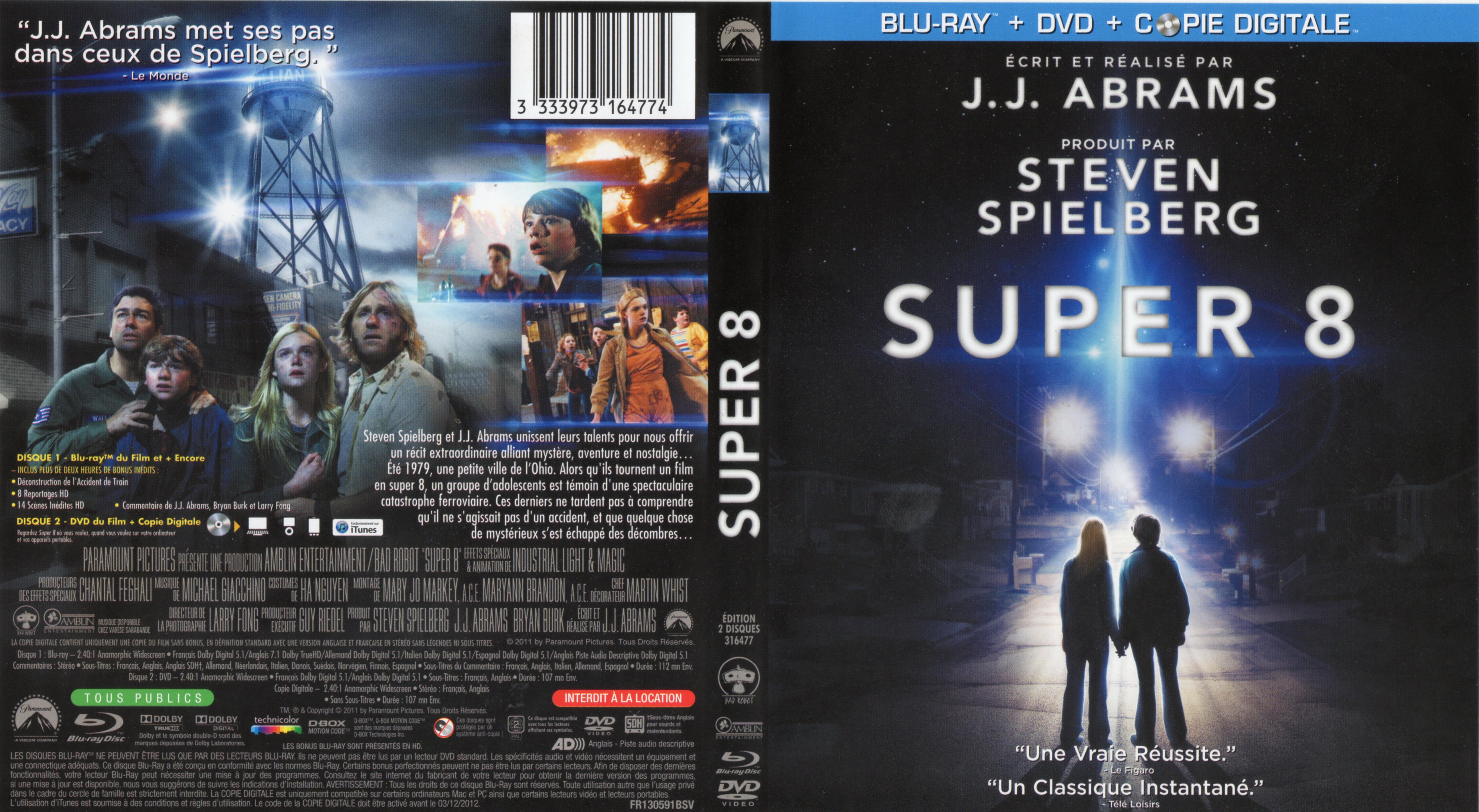 Jaquette DVD Super 8 (BLU-RAY)